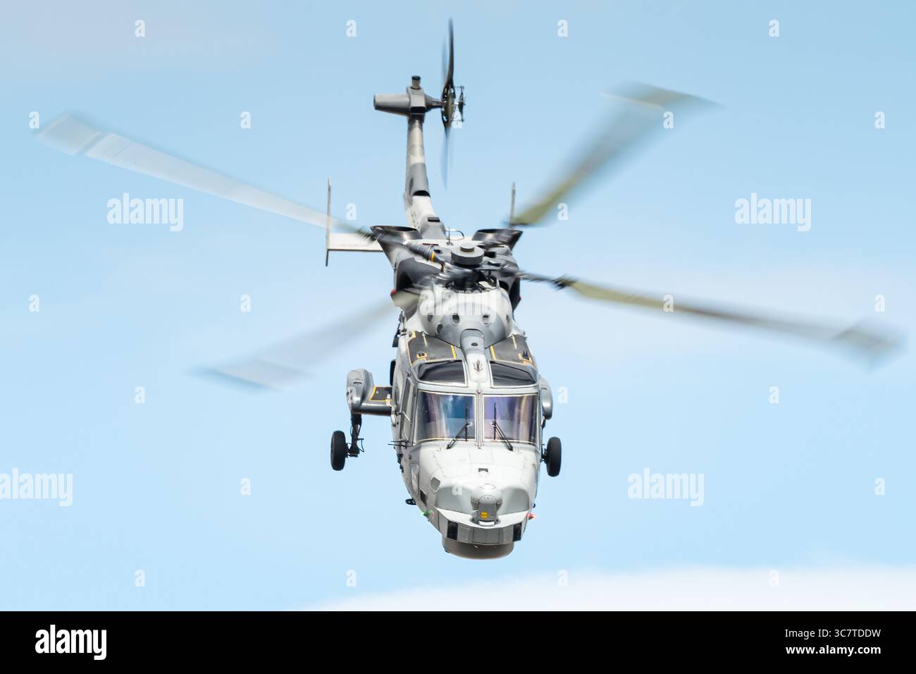 Ein AgustaWestland AW159 Wildcat Militärhubschrauber, der vom britisch-italienischen Hubschrauberhersteller AgustaWestland entwickelt wurde. Stockfoto