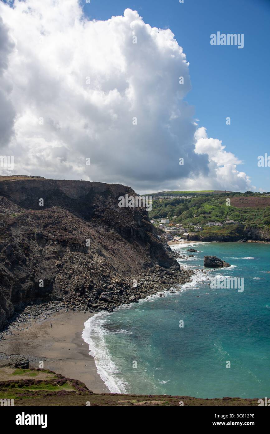 Blick auf St. Agnes, Cornwell, England Stockfoto