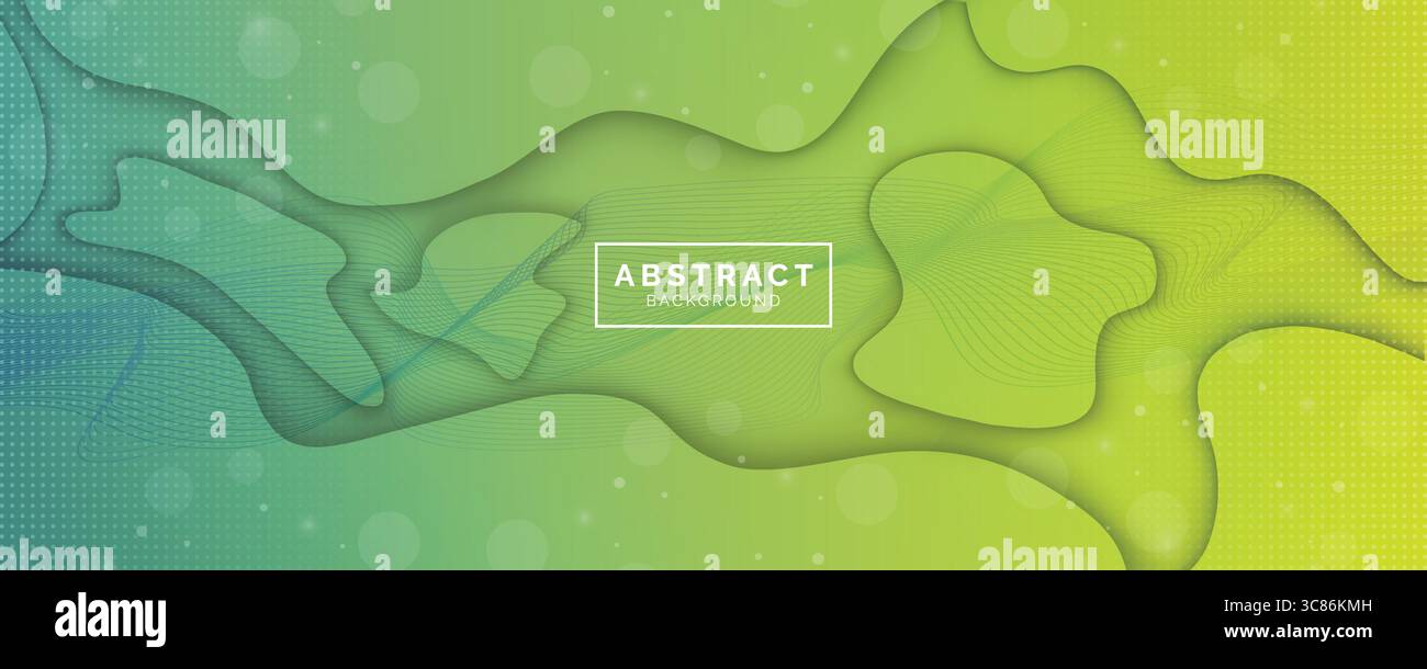 Abstrakter Hintergrund Moderne Farbverlauf grüne Farbe flüssige Form Hintergrund, Vorlage für Website, Banner Kunst, Posterdesign, Tapete, Vektor Stock Vektor