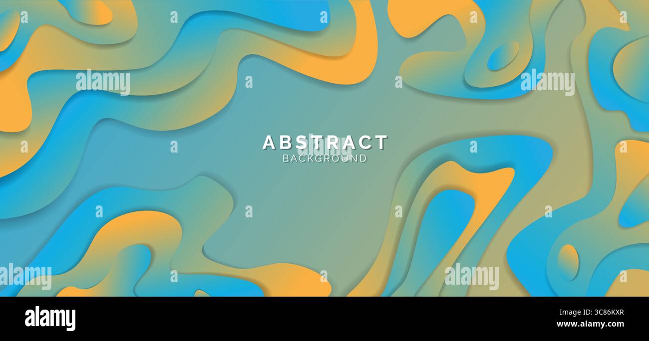 Abstrakter Hintergrund flüssige Form bunte Komposition, moderne Vorlage für Website, Bannerkunst, Posterdesign, Vektorillustration Stock Vektor