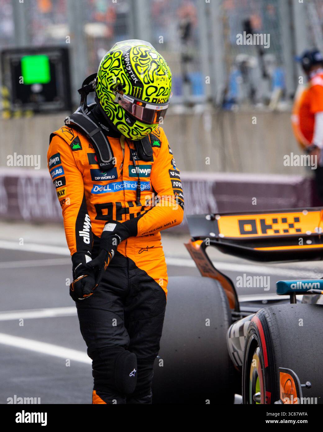#4 Lando Norris (GBR, McLaren F1 Team), F1 Grand Prix von Ungarn am 2. August 2025 in Budapest, Ungarn. (Foto: HOCH ZWEI) Stockfoto