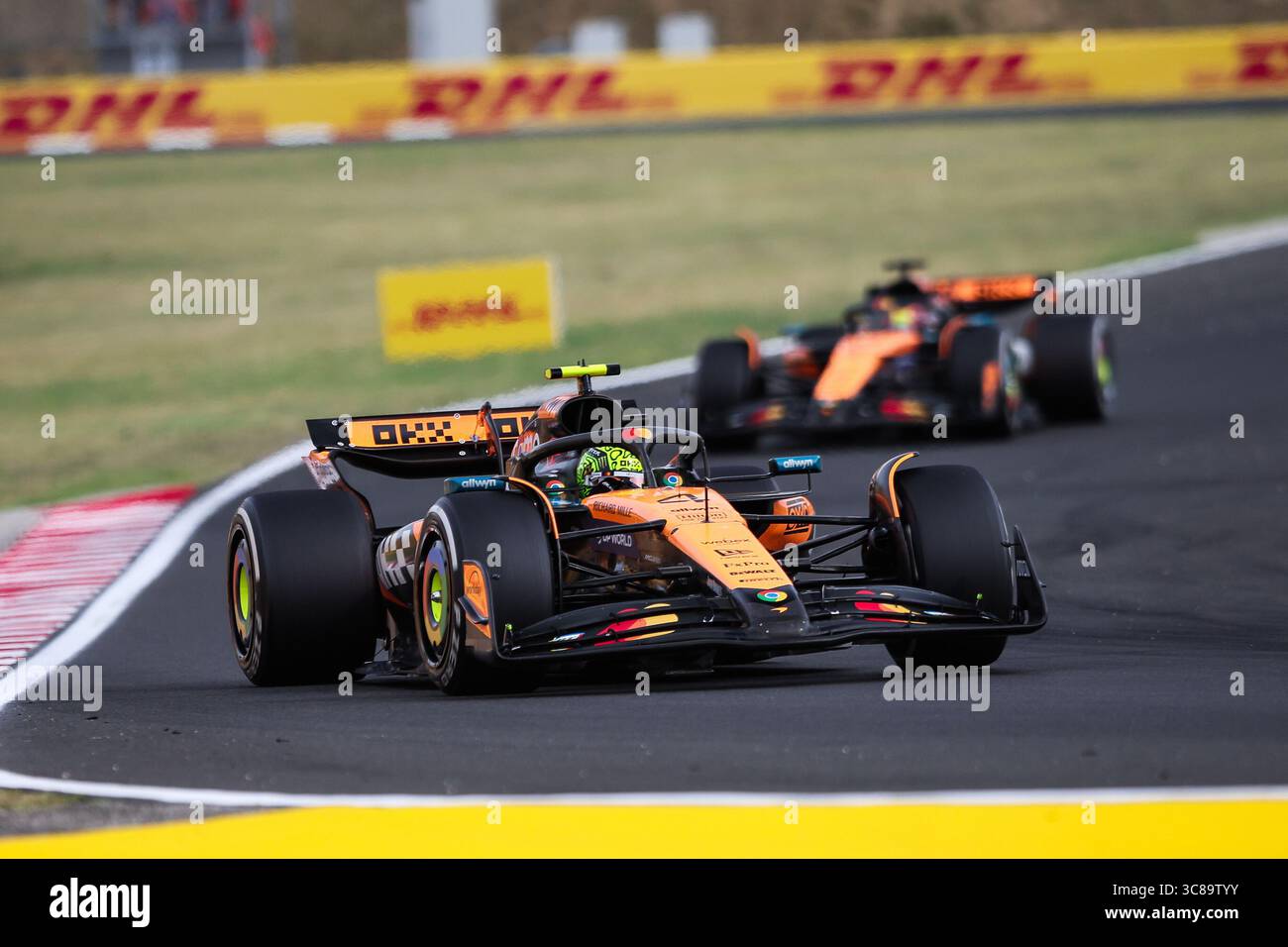 #4 Lando Norris (GBR, McLaren F1 Team), F1 Grand Prix von Ungarn am 3. August 2025 in Budapest, Ungarn. (Foto: HOCH ZWEI) Stockfoto
