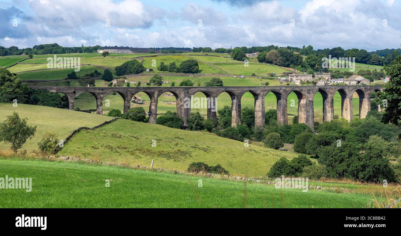Hewenden Viaduct, Cullingworth, West Yorkshire, England Stockfoto