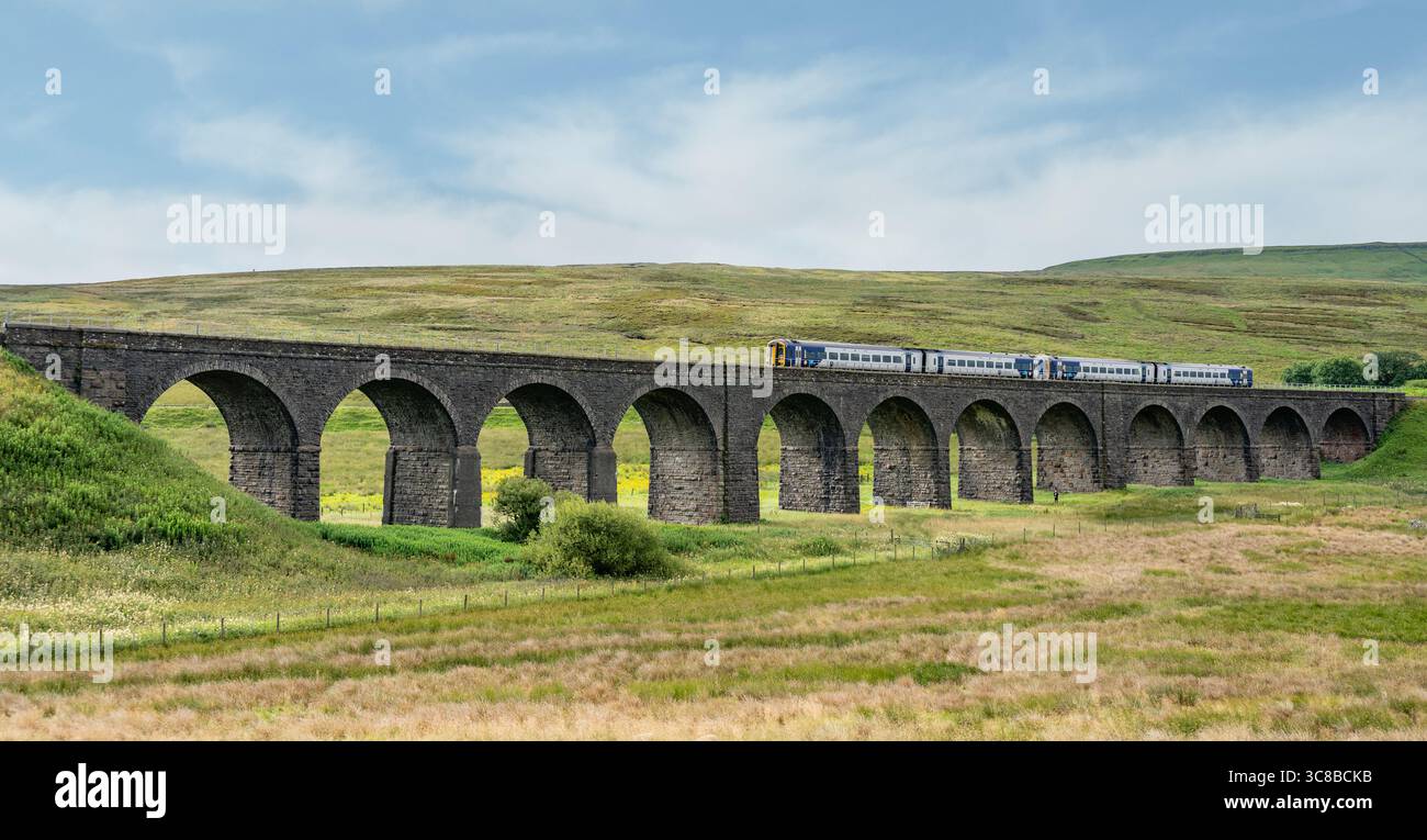 Dandry Mire Viaduct, Garsdale, Cumbria, England Stockfoto