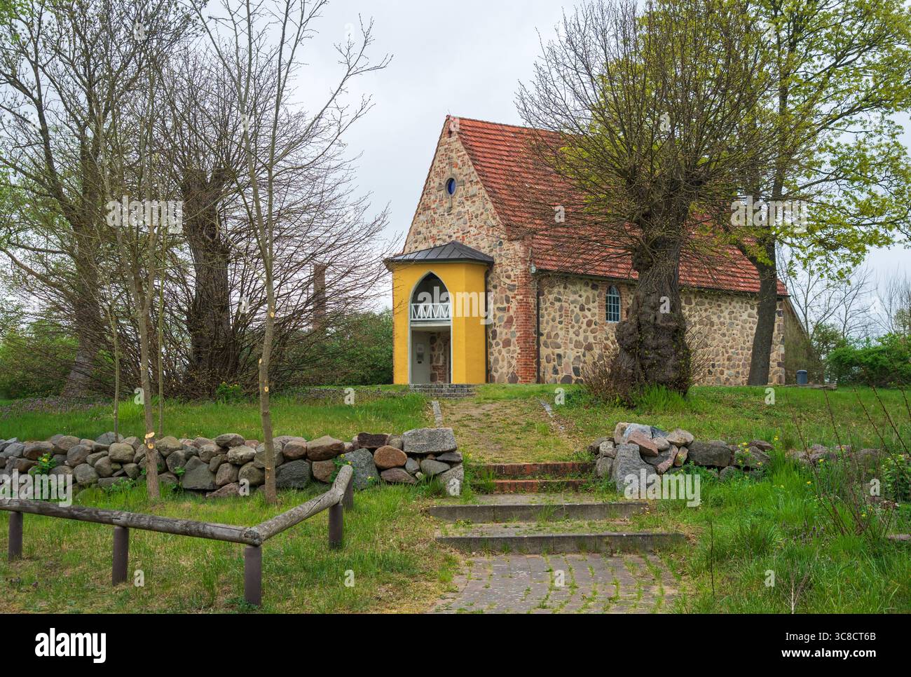 Die berühmte Hörspielkirche Federow, Hörspielkirche Federow, Deutschland Stockfoto