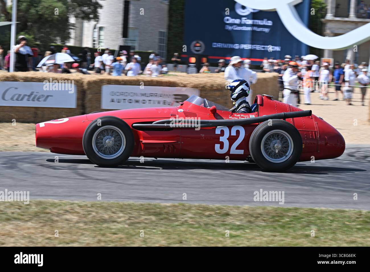 Marino Franchitti, Maserati 250F, F1 75 - die Pioniere, die ersten Jahre der Formel-1-Motoren wurden an der Front platziert, mit italienischen Teams - Ferrari an Stockfoto