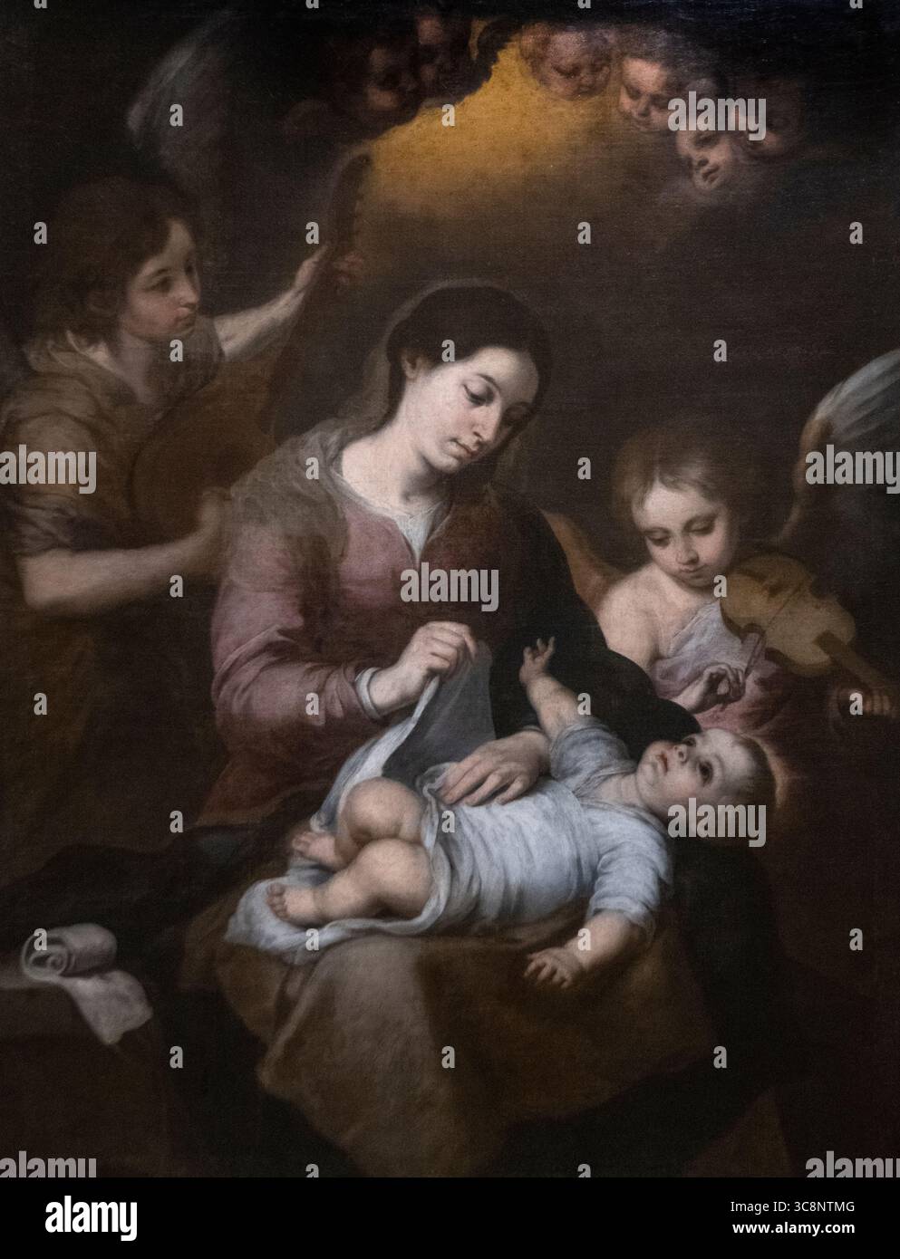 Bartolome Esteban Murillo: "Die Jungfrau der Swaddling-Klamotten" (nach 1660) Stockfoto