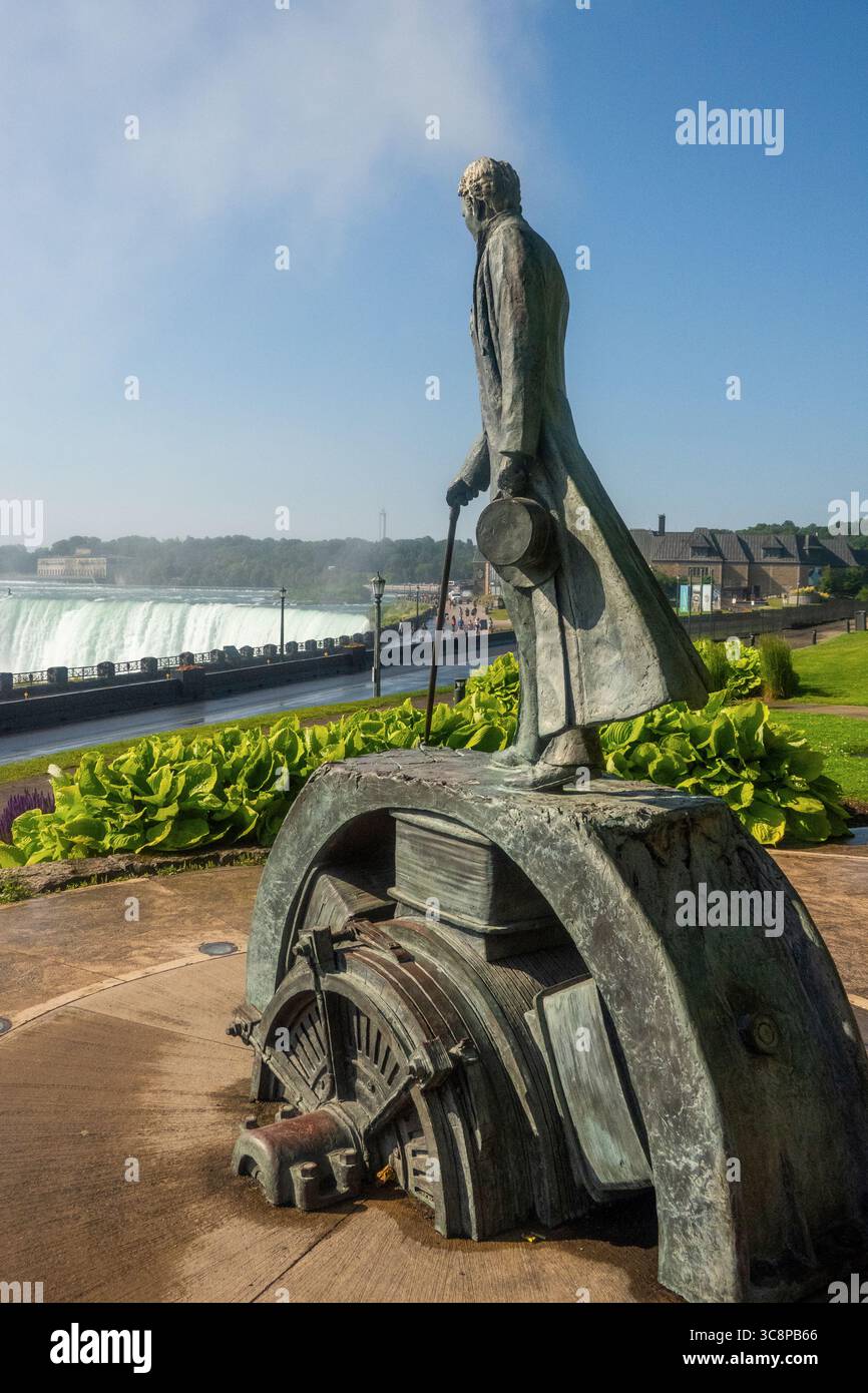 Nikola Tesla Monument im Queen Victoria Park Niagara Falls Canada Stockfoto