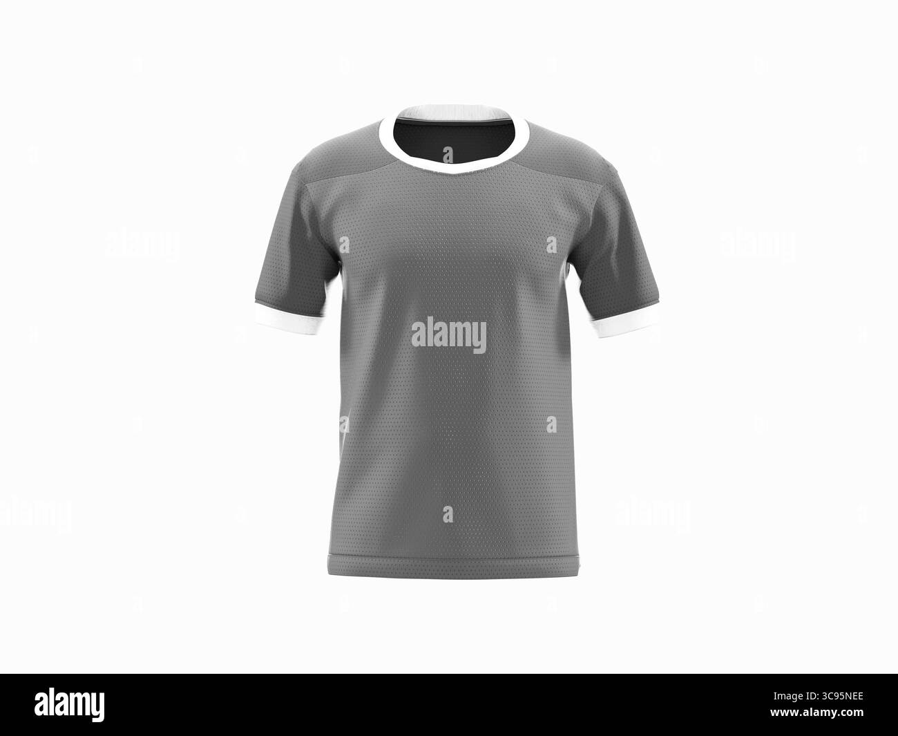 Fußballtrikot-Modell, Vorderansicht Stockfoto