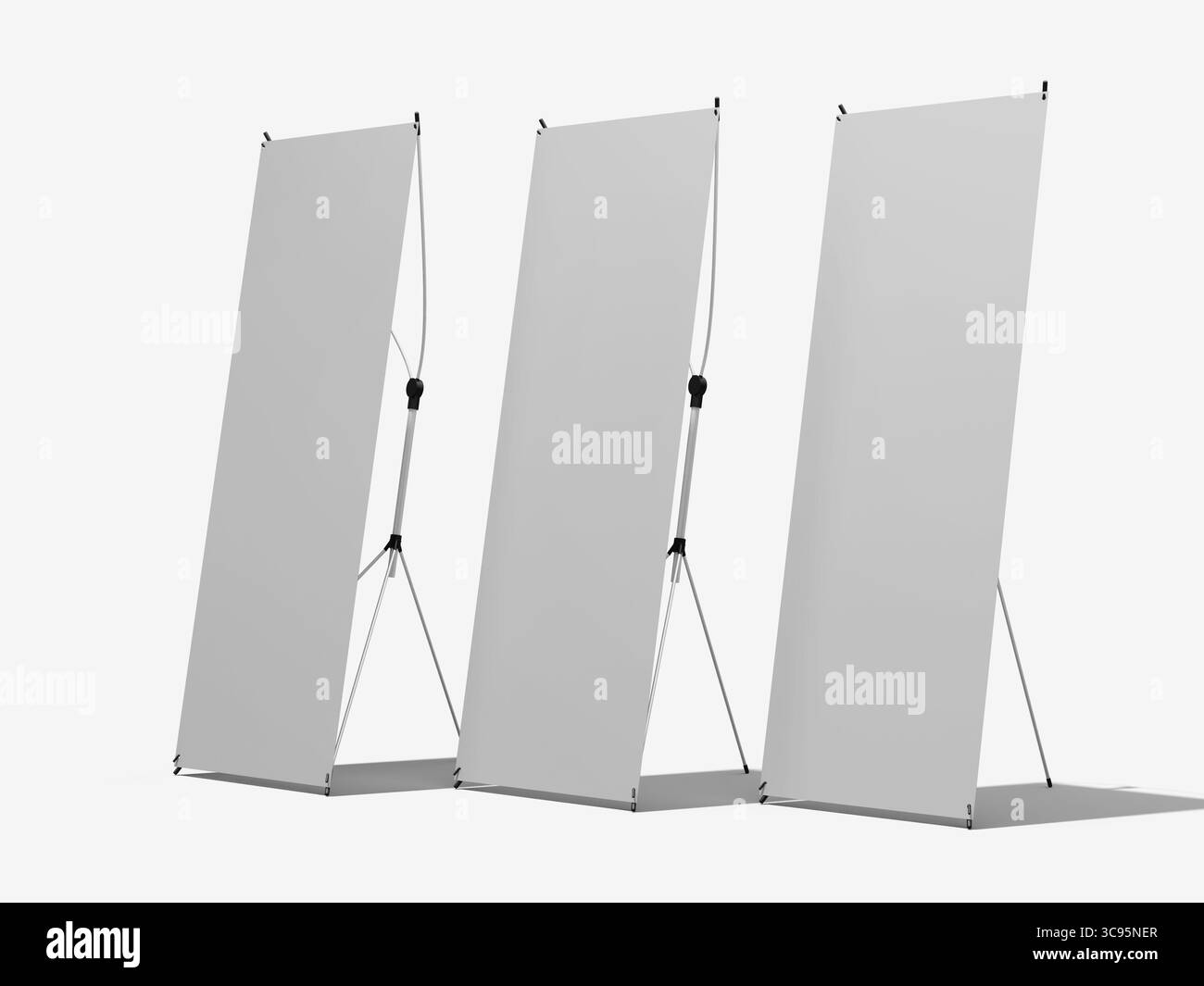 Werbebanner Standvorlage Stockfoto