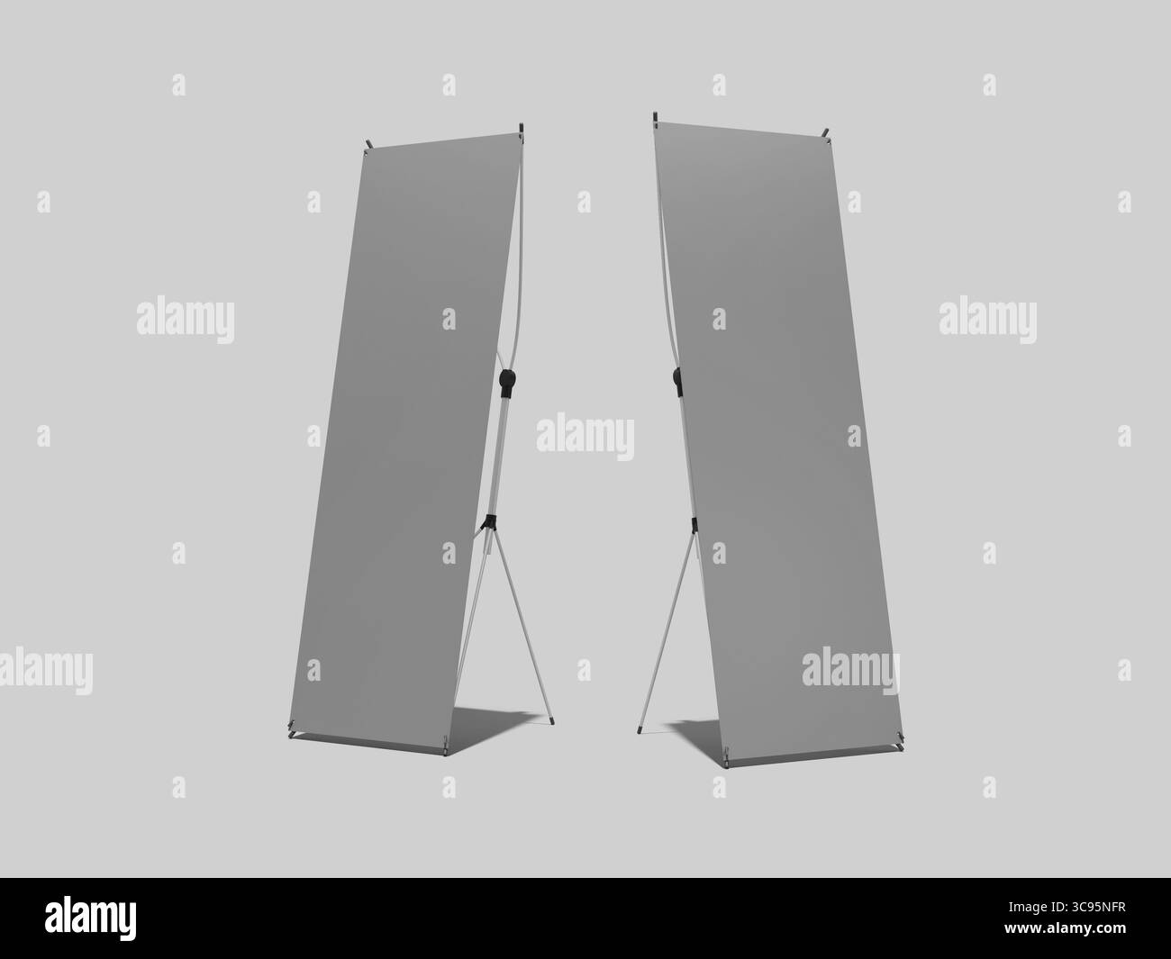 Standmodell mit Architektur und Immobilienwerbung Stockfoto