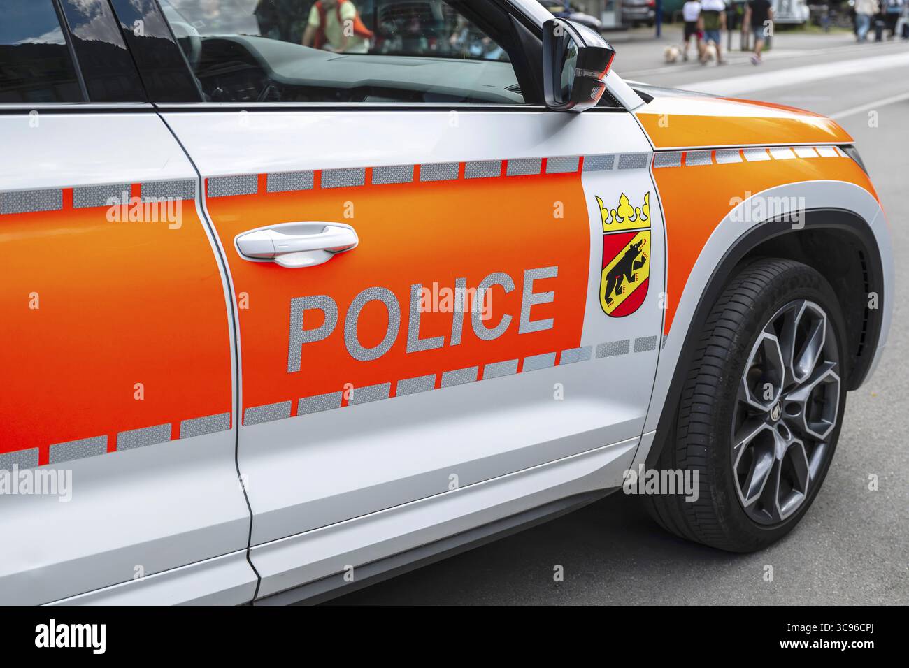 Polizei Kfz Polizei Kantonspolizei Bern, Interlaken, Kanton Bern, Schweiz Stockfoto