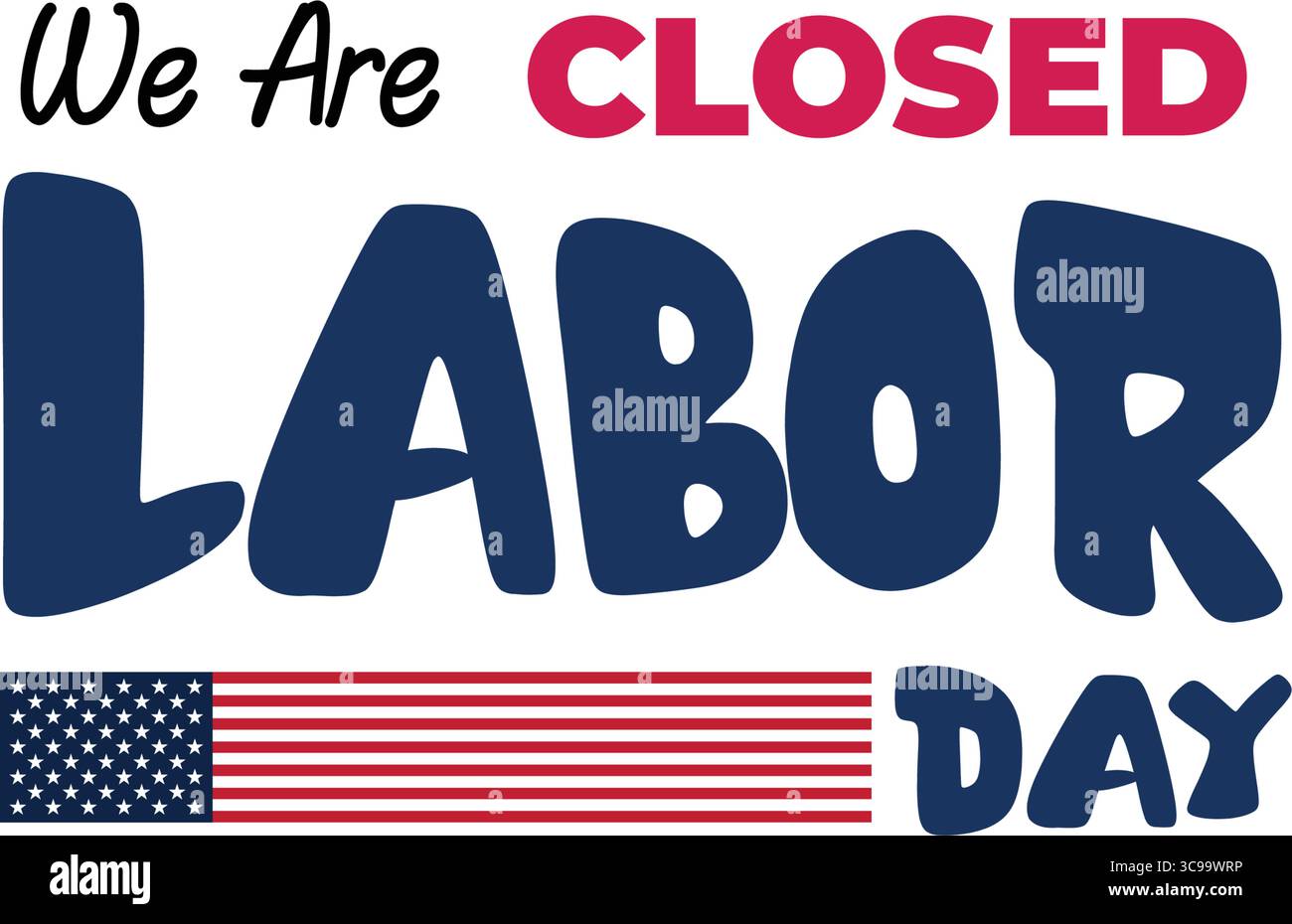 Happy Labor Day USA Poster für Geschichte, Karte, Banner, Vektor-Illustration Hintergrund Stock Vektor