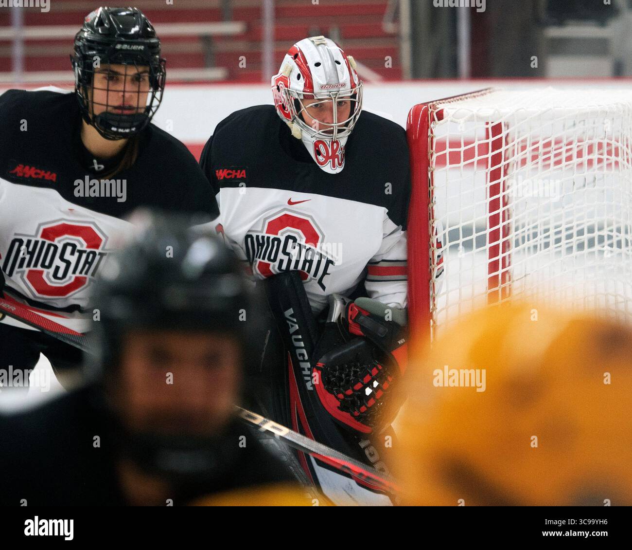29. Oktober 2022: Ohio State Buckeyes Torhüter Raygan Kirk (1) während des Spiels gegen die Minnesota Golden Gophers in Columbus, Ohio. Brent Clark/CSM (Bild: © Brent Clark/CSM via ZUMA Press Wire) Stockfoto
