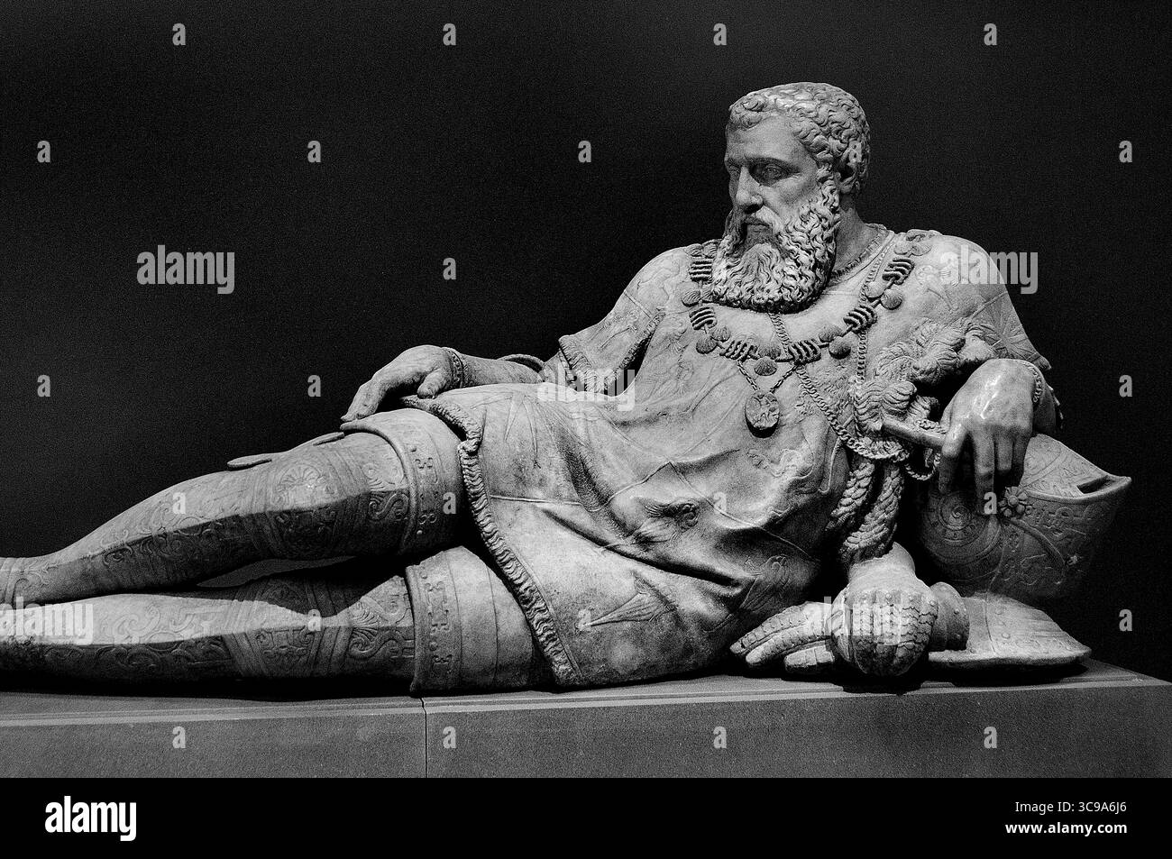 Tombeau de Philippe Chabot comte de Brion Admiral de France mort – Grab von Philippe Chabot, Graf von Brion, Admiral von Frankreich, starb 1543 1543 durch LENOIR Fonds (1761–1839) French Museum Louvre Paris. Stockfoto