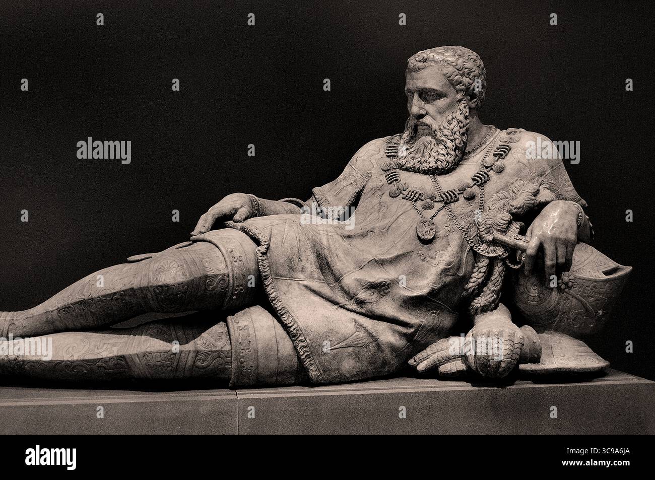 Tombeau de Philippe Chabot comte de Brion Admiral de France mort – Grab von Philippe Chabot, Graf von Brion, Admiral von Frankreich, starb 1543 1543 durch LENOIR Fonds (1761–1839) French Museum Louvre Paris. Stockfoto