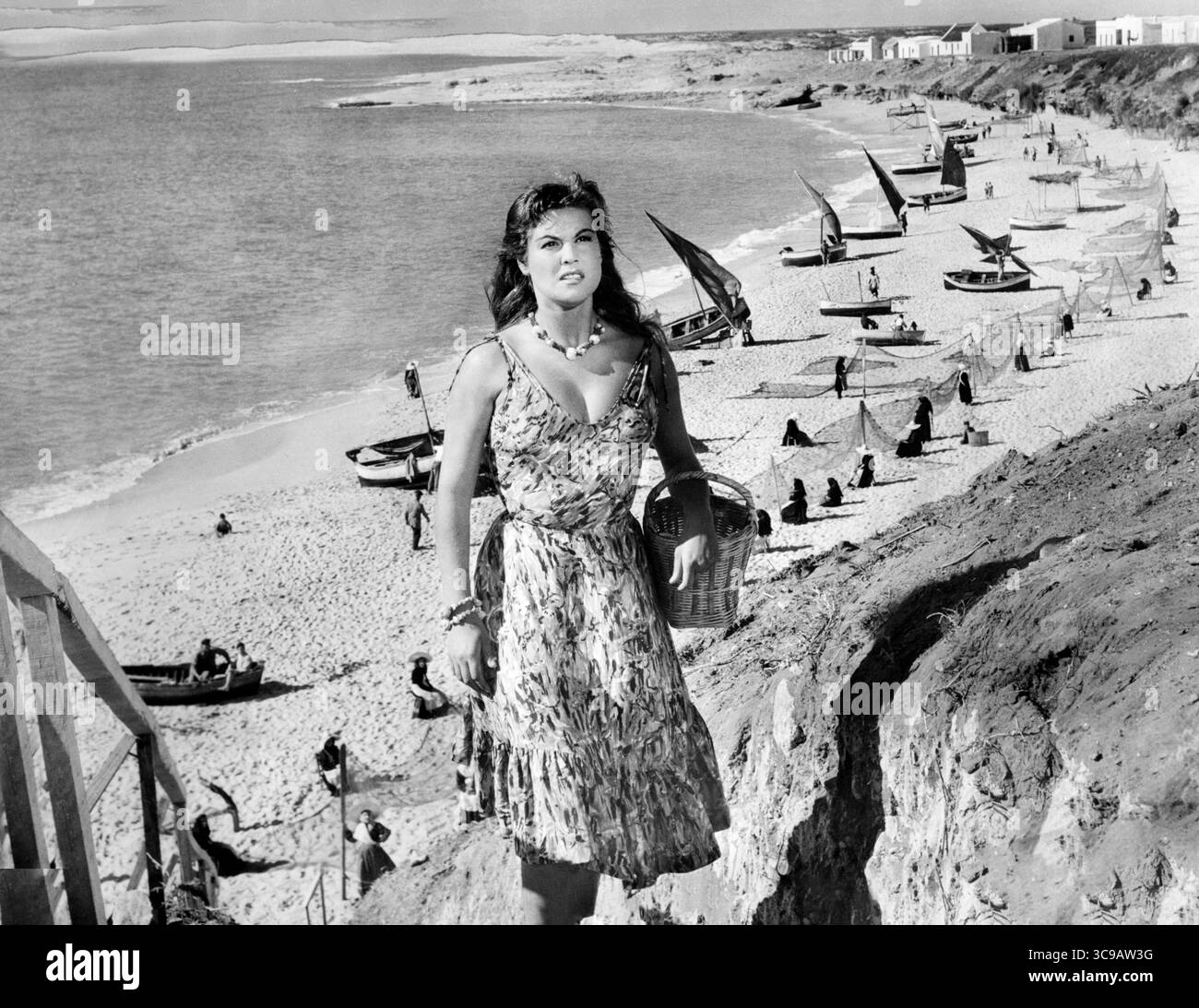 Emma Penella, am Set des spanischen Films „Fedra, die Tochter des Teufels“, Suevia Films (Spanien), Times Film Corporation (USA), 1956 Stockfoto