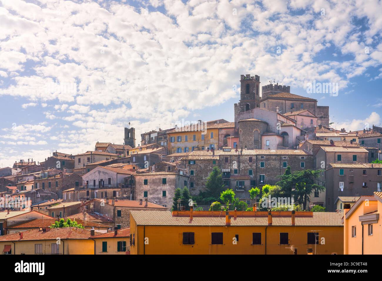 Manciano altes Dorf in der Maremma, Provinz Grosseto, toskanische Region, Italien Stockfoto
