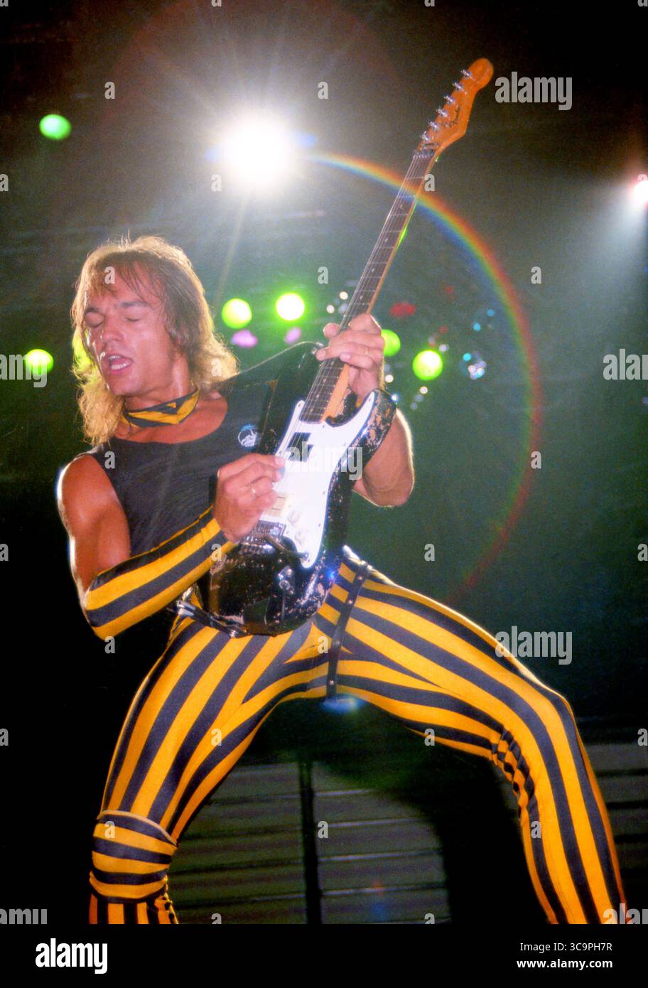 St.Petersburg, Florida, USA: SKORPIONE - MATTHIAS JABS - Bayfront Center - 10. Juli 1984 (Foto: © Christopher Helton via ZUMA Press Wire) Stockfoto