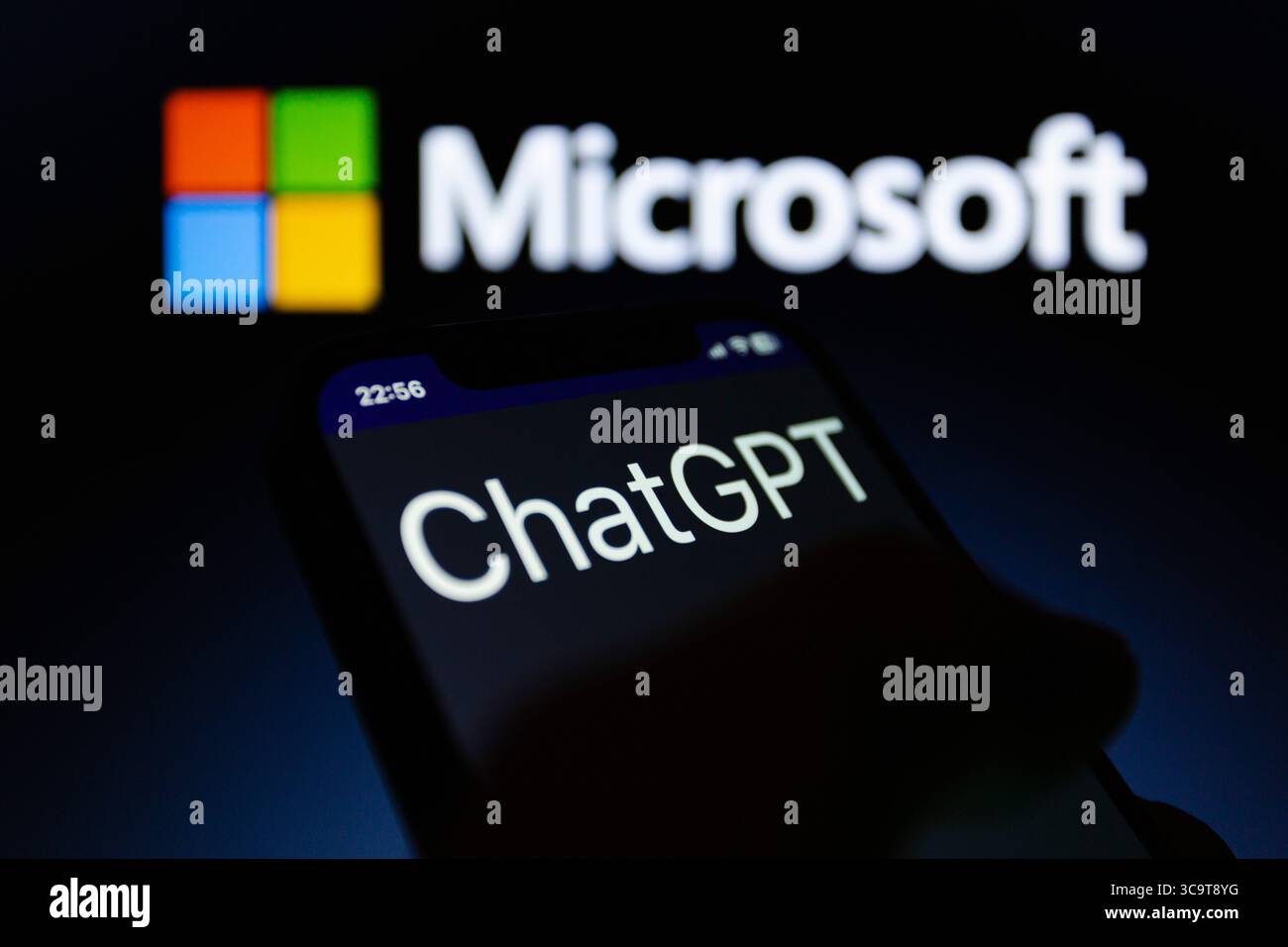 21. Januar 2023, Asuncion, Paraguay: Webseite von ChatGPT, einem Chatbot, der von OpenAI, einem Forschungs- und Bereitstellungsunternehmen für künstliche Intelligenz (KI) entwickelt wurde. (Bild: © Andre M. Chang/ZUMA Press Wire) Stockfoto