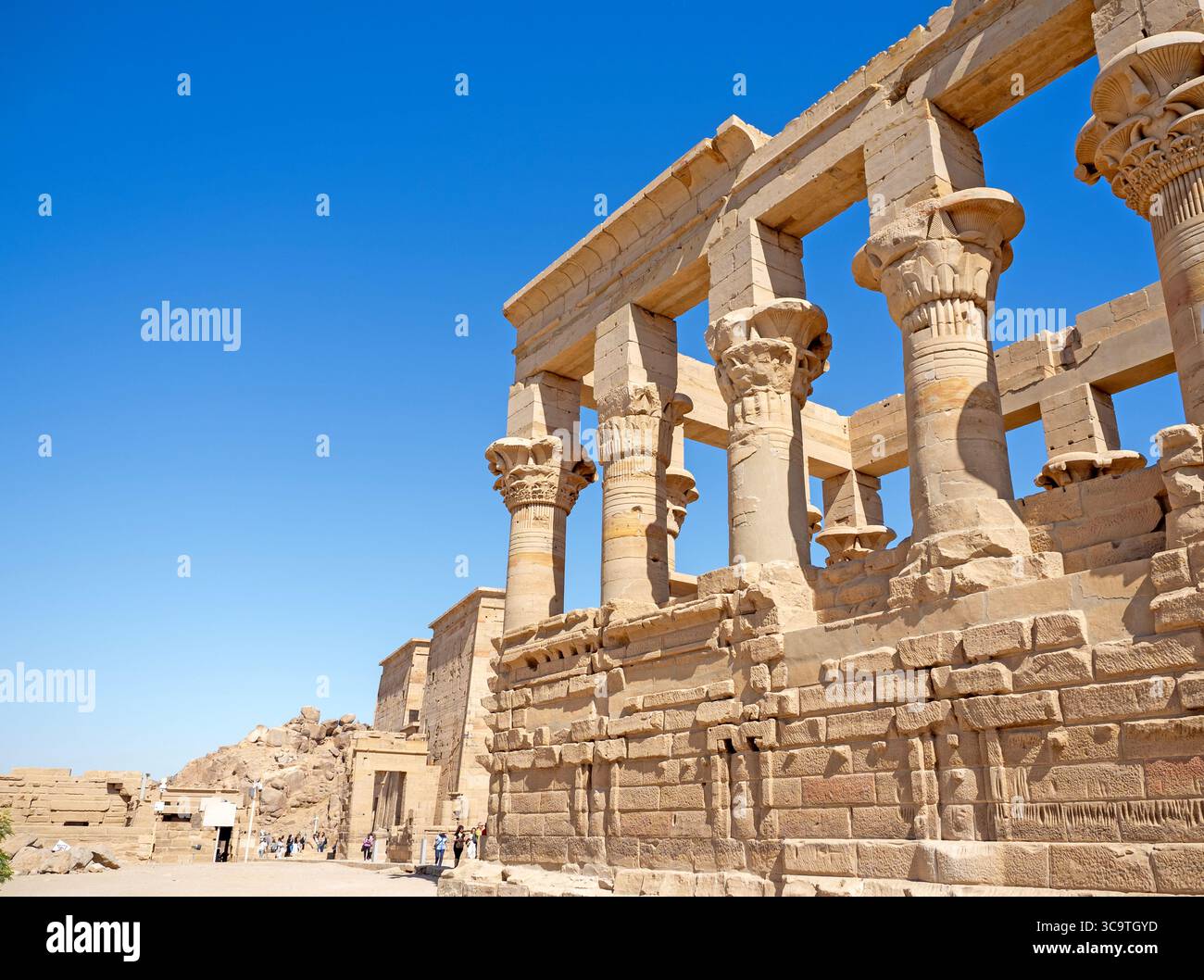 Der Tempelkomplex auf Philae Island, Assuan Stockfoto