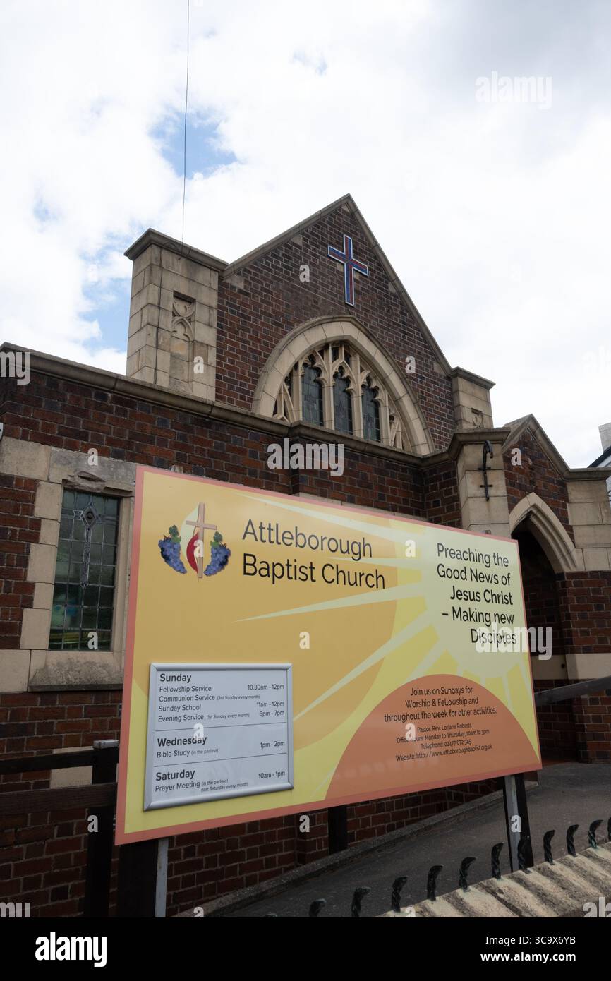 Attleborough Baptist Church, Nuneaton, Warwickshire, England, Großbritannien Stockfoto