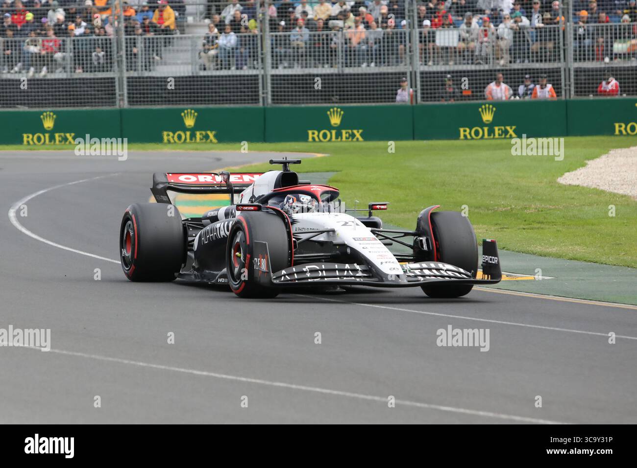 April 2023: NYCK DE VRIES während der Qualifikation beim Formel-1-Grand-Prix von Australien am 01. April 2023 in Melbourne, Australien (Foto: © Christopher Khoury/Australian Press Agency via ZUMA Wire) Stockfoto