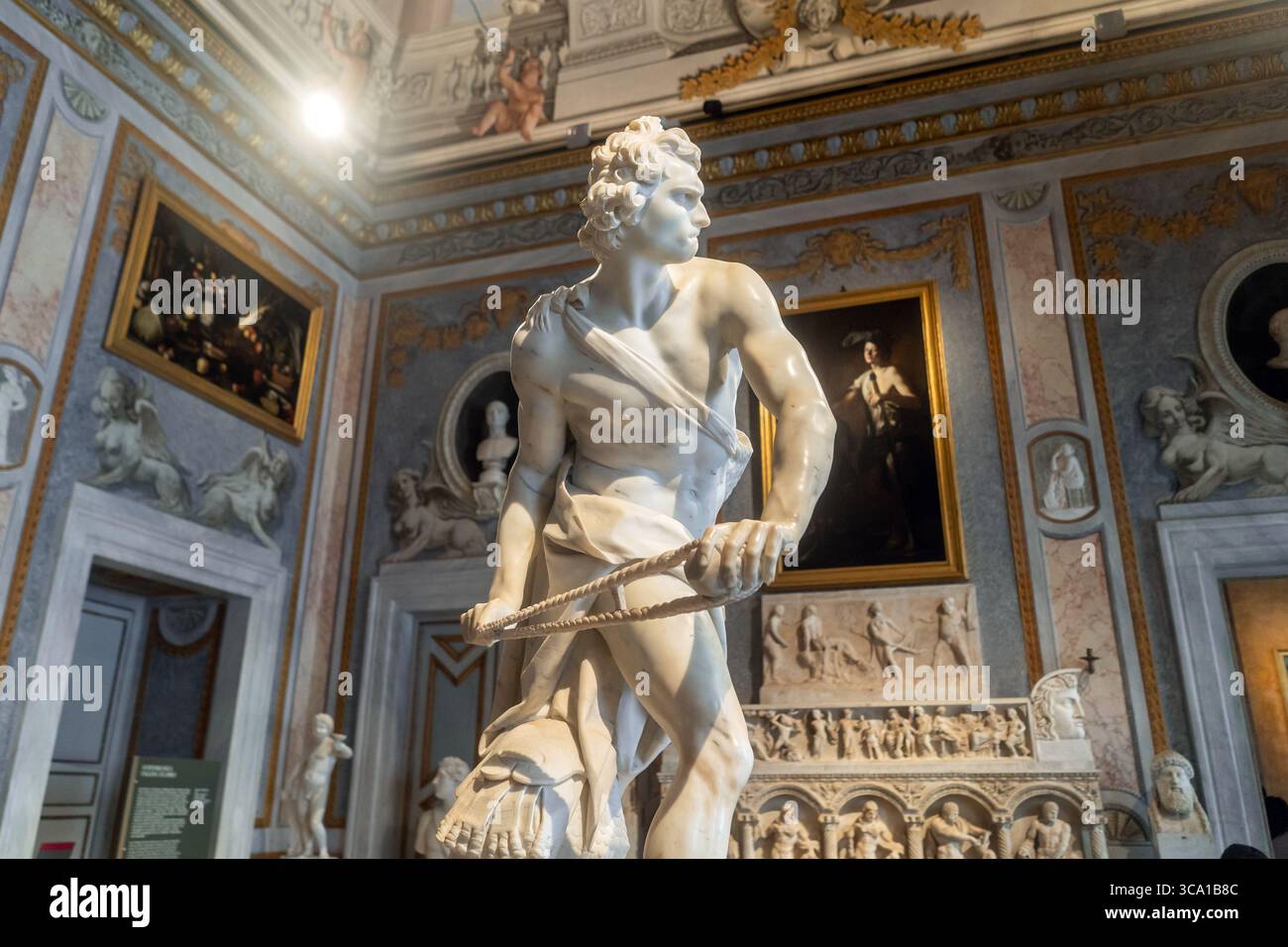 Galleria Borghese in Rom - David, Gian Lorenzo Bernini Stockfoto