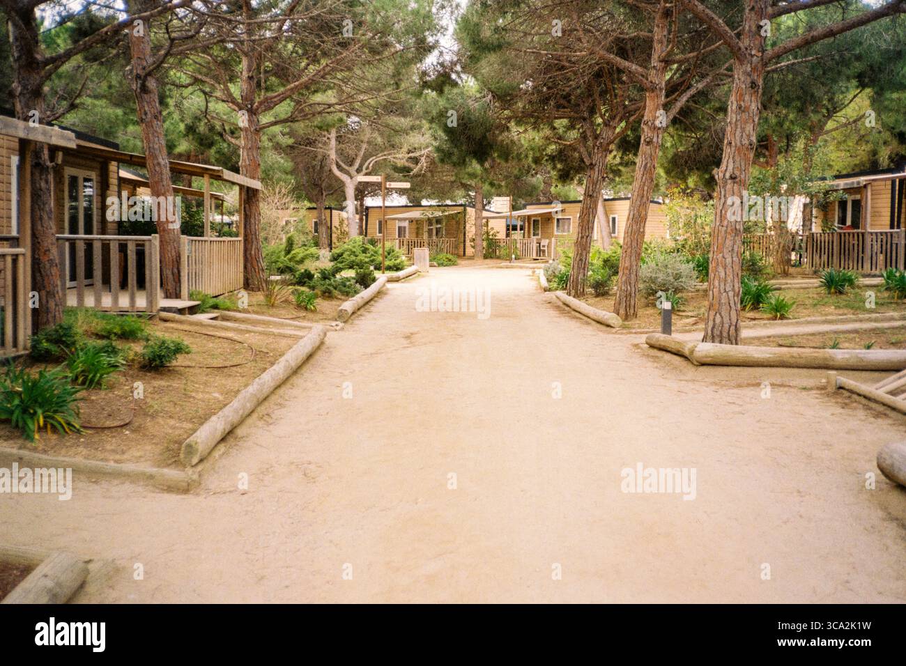HolaCamp Garrofer, Sitges, Katalonien, Spanien. Stockfoto