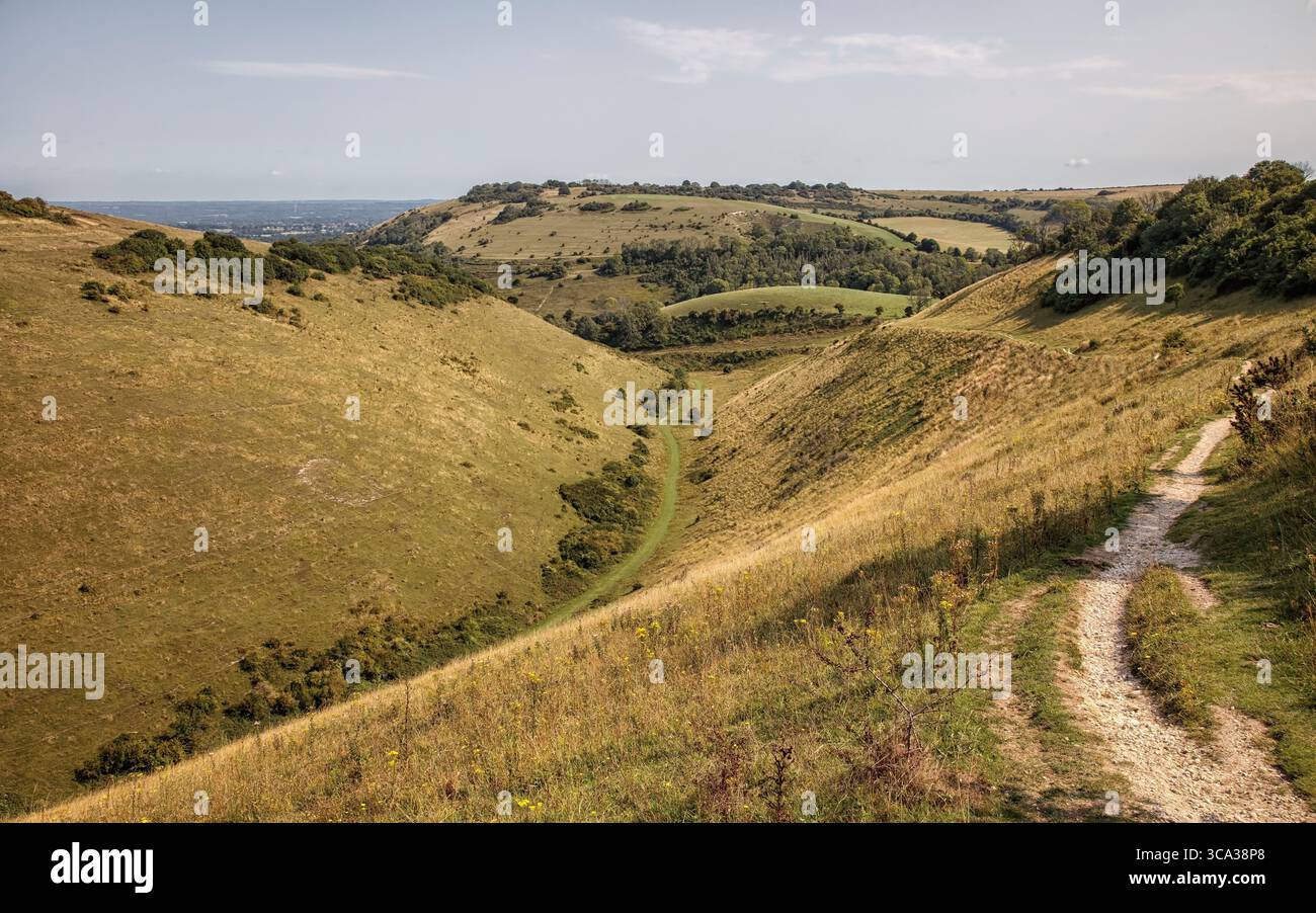 Des Teufels Dyke Stockfoto