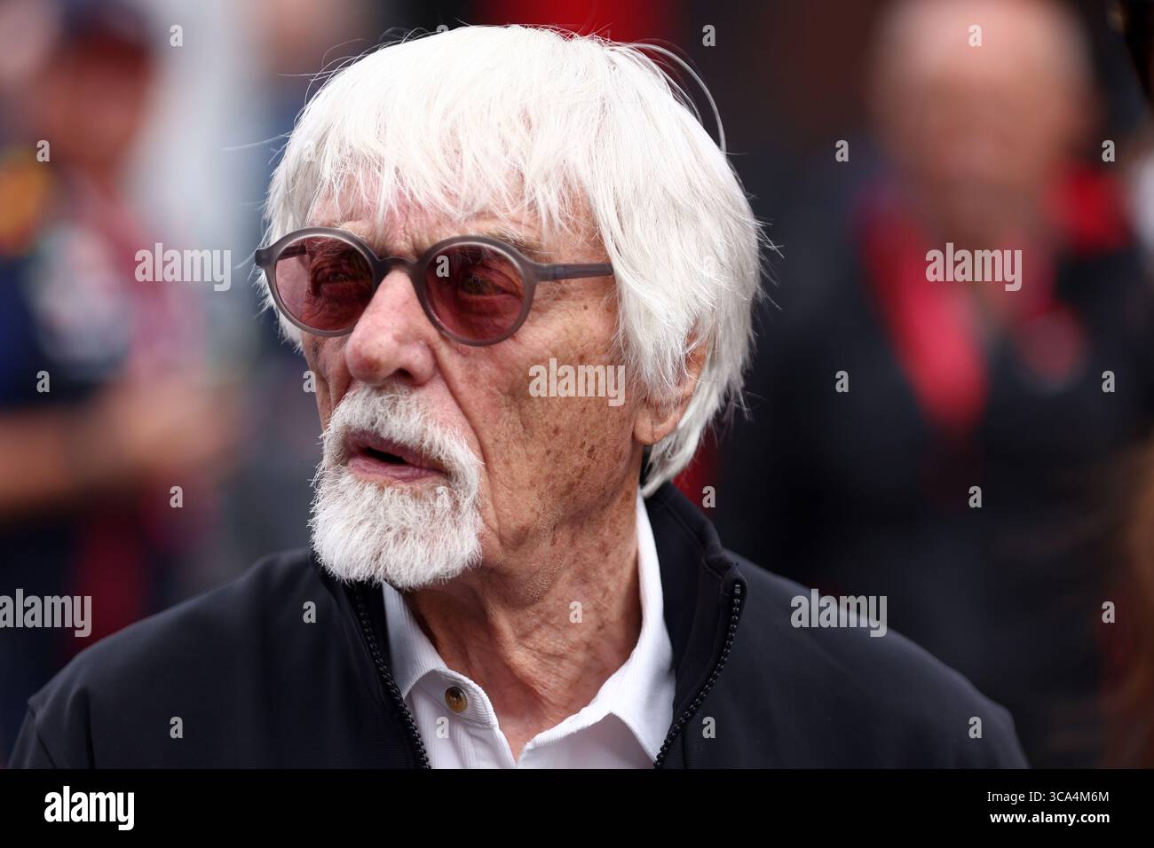Bernie Ecclestone beim F1 Grand Prix von Ungarn am 3. August 2025 in Ungarn in Mogyorod. Stockfoto