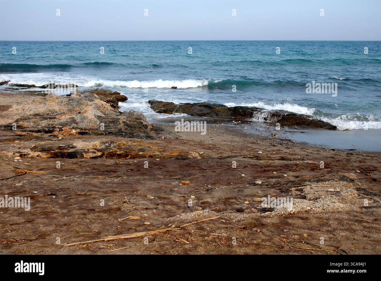 Mojacar Playa Felsen Stockfoto