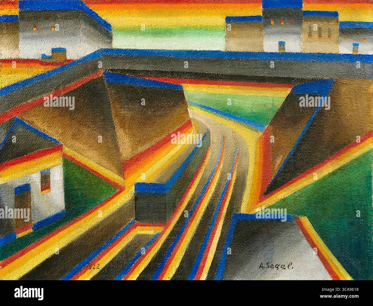 Arthur Segal - Eisenbahnbrücke - 1922 Stockfoto