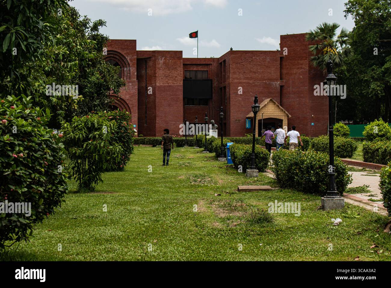 Traditionelle bengalische Architektur im Sonargaon Museum, Narayanganj Stockfoto