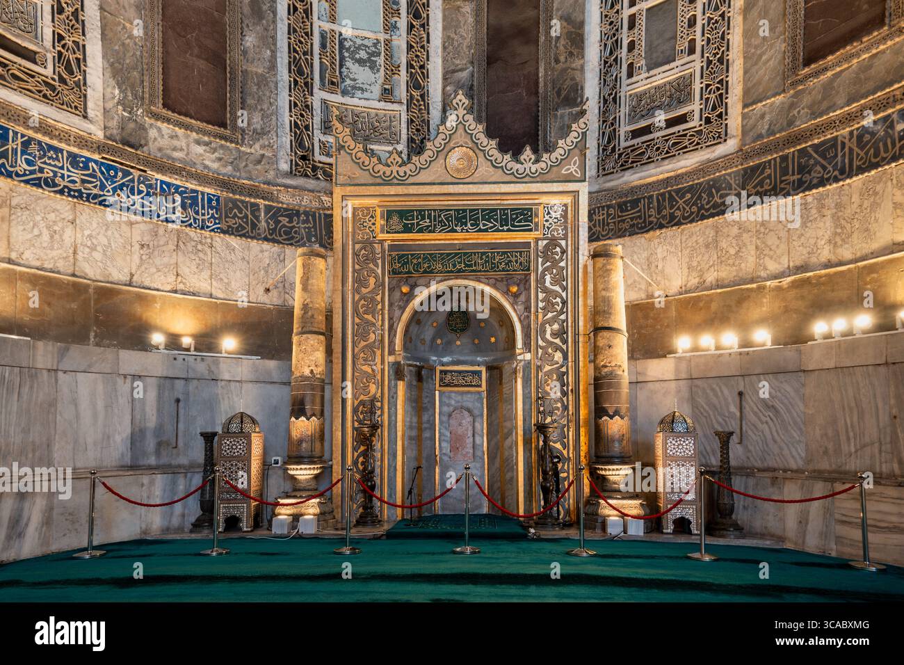 Mihrab von Hagia Sophia – Istanbul, Türkei Stockfoto
