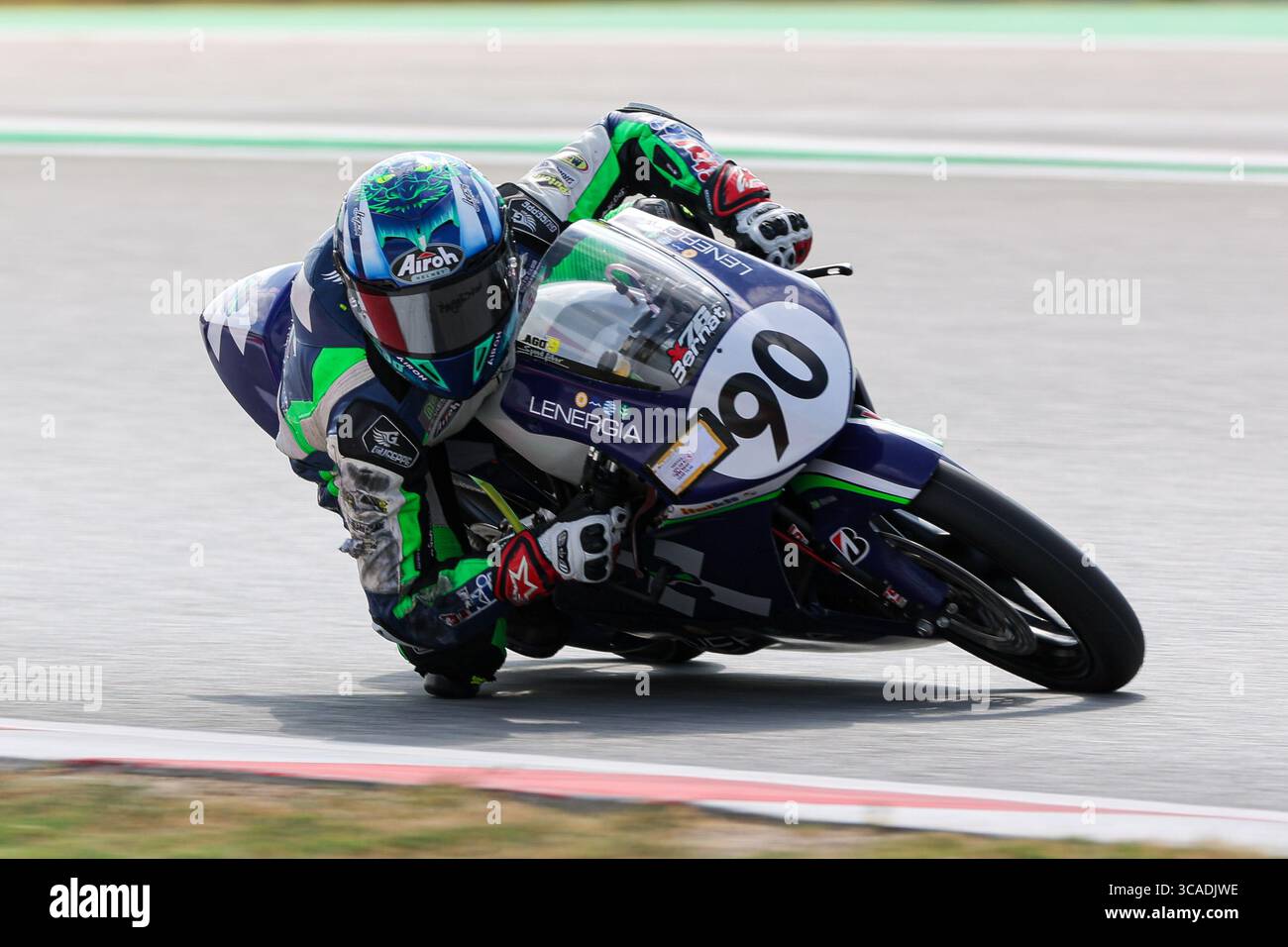 14. Juli 2023, Montmelo, Spanien: Luca Agostinelli von Igaxteam mit Honda während der Qualifikationsrunde der Finetwork FIM JuniorGP World Championship Barcelona auf dem Circuit de Barcelona in Montmelo, Spanien. (Foto: © David Ramirez/DAX via ZUMA Press Wire) Stockfoto