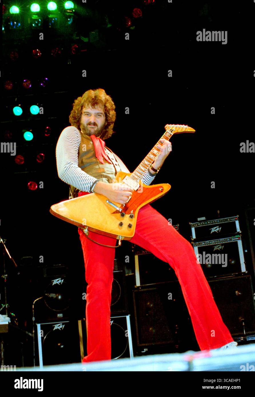 Orlando, Florida, USA: 38 SPECIAL - JEFF CARLISI - Tour de Force Tour - Orange County Convention and Civic Center - 28. Dezember 1983 (Foto: © Christopher Helton Via ZUMA Press Wire) Stockfoto