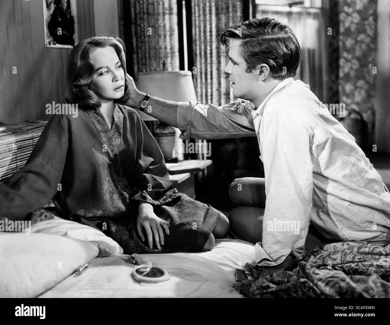 14. November 2022: Leslie Caron, George Peppard, On-Set des Films, ''die Subterraneen'', MGM, 1960 (Bild: © JT Vintage/Glasshouse Via ZUMA Press Wire) Stockfoto