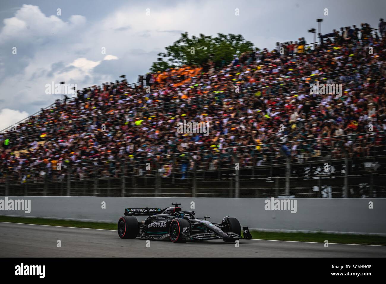 Juni 2023, Montmelo, Katalonien, Spanien: F1-Piloten treten während des spanischen GP auf dem Circuit de Catalunya an (Foto: © Matthias Oesterle/ZUMA Press Wire) Stockfoto