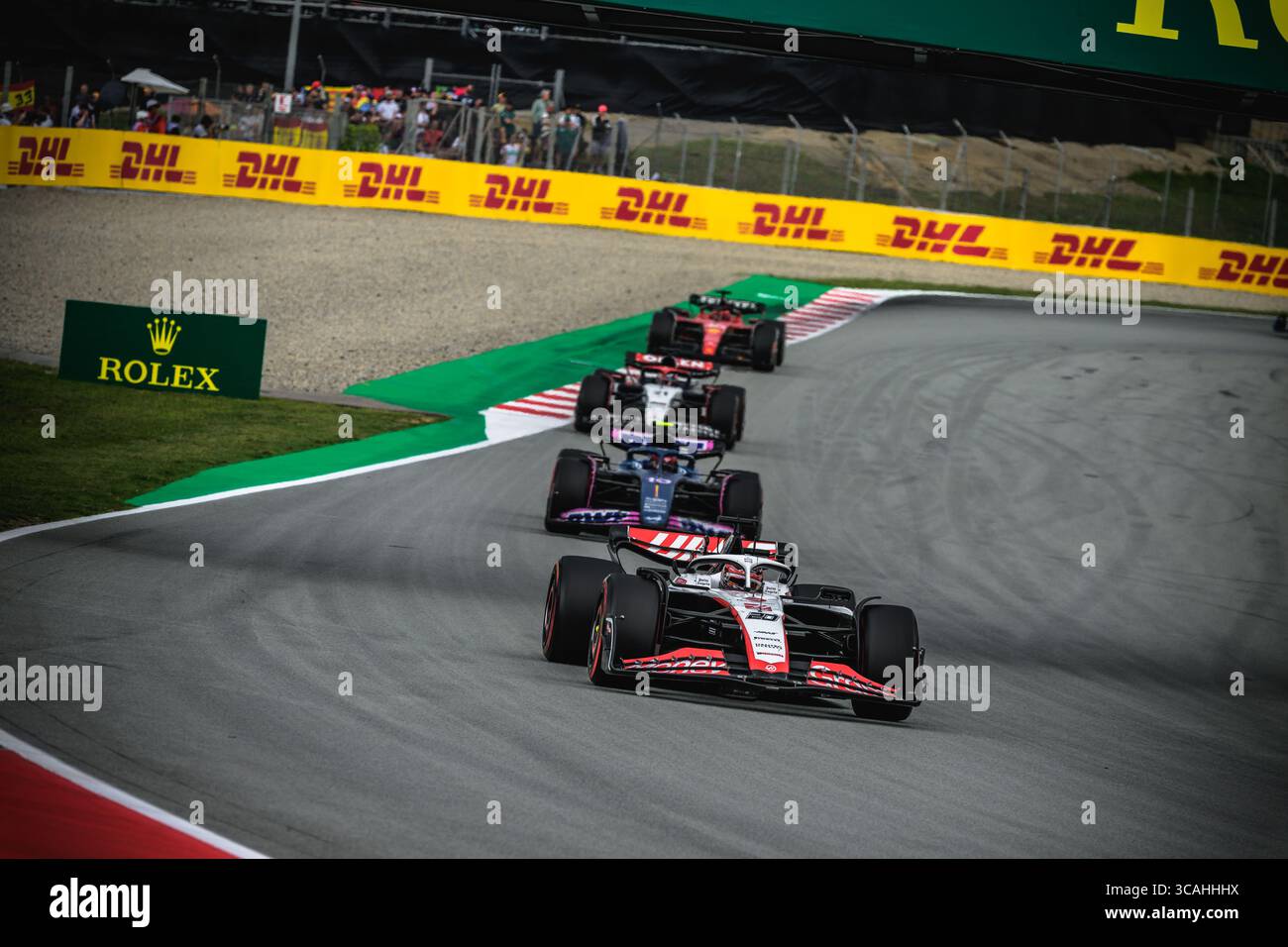 Juni 2023, Montmelo, Katalonien, Spanien: F1-Piloten treten während des spanischen GP auf dem Circuit de Catalunya an (Foto: © Matthias Oesterle/ZUMA Press Wire) Stockfoto