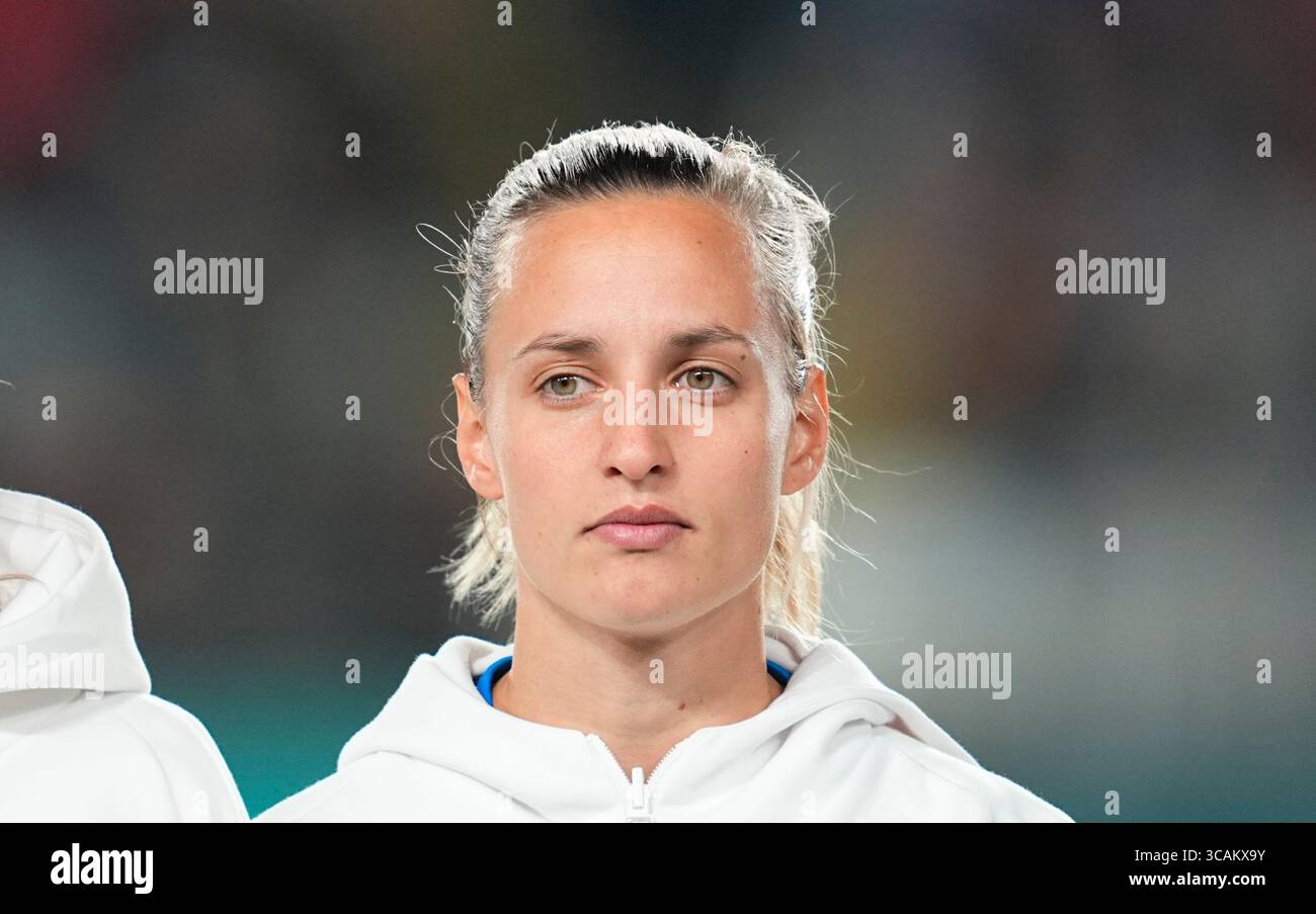 15. August 2023: Nathalie Bjorn (Schweden) schaut während eines Spiels zu, bei , , . Kim Price/CSM (Kreditbild: © Kim Price/CSM via ZUMA Press Wire) Stockfoto