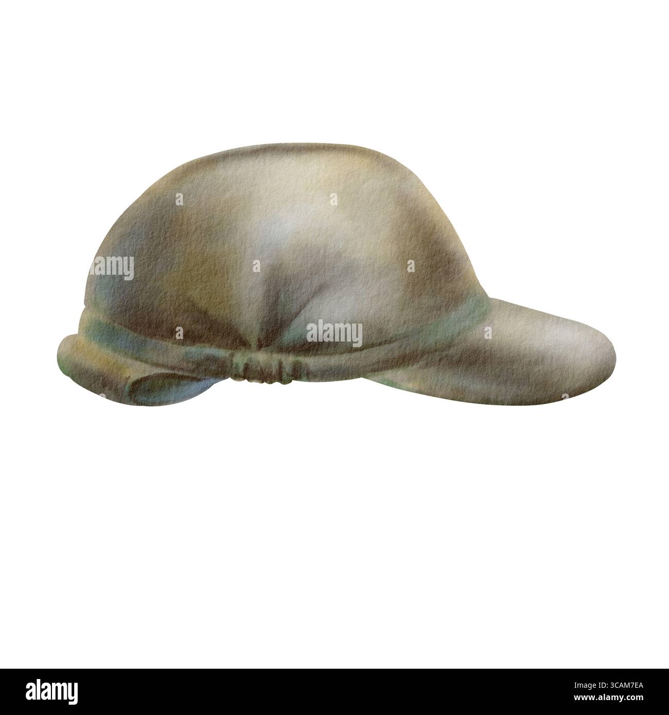 Portugiesischer Vintage-Militärhut. Authentische Soldatenmütze aus den 1970er Jahren im Militärdesign. Für Kriegsprojekte, Vintage-Sammlungen oder patriotische Kunstwerke Stockfoto