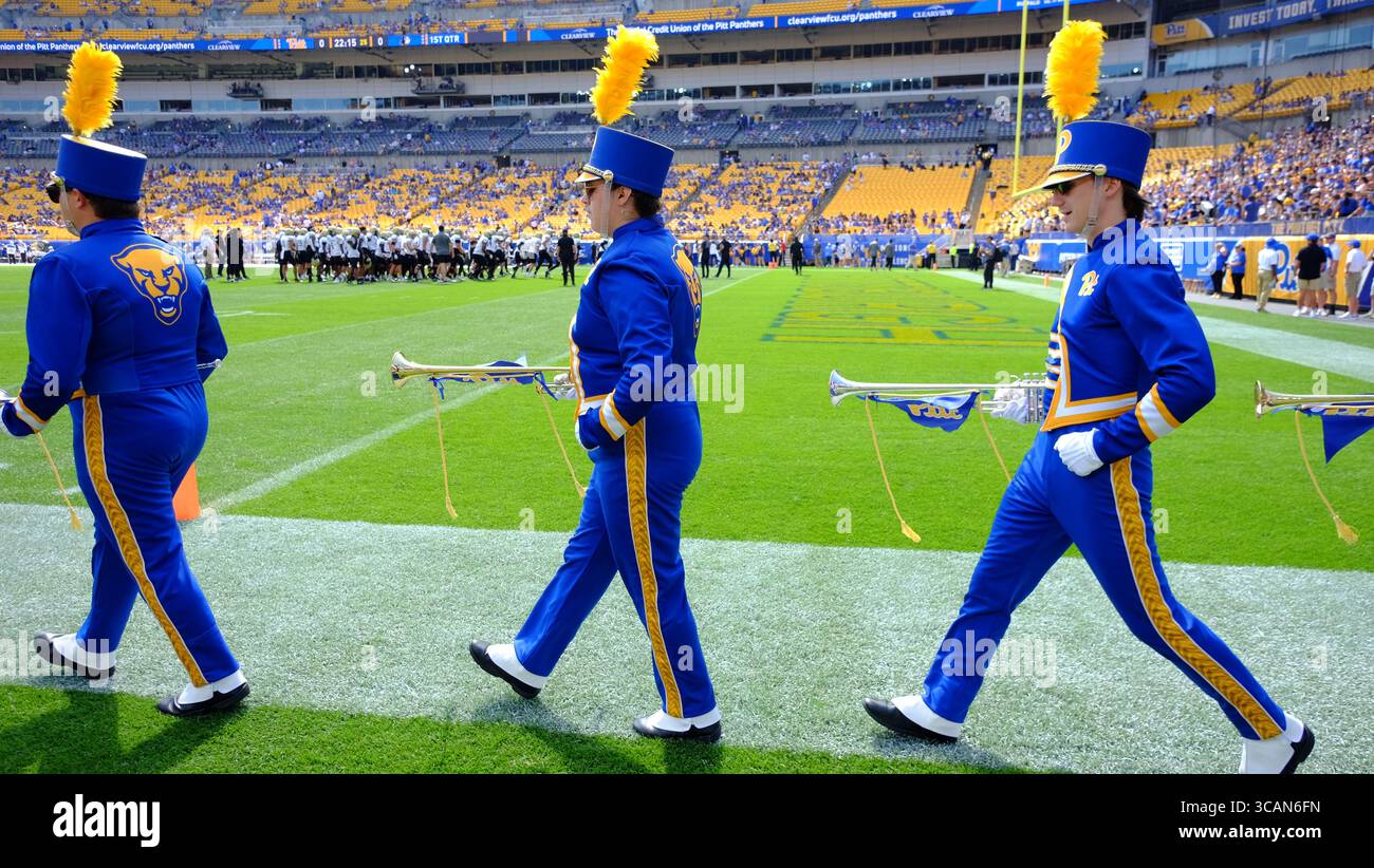 SEPTEMBER 2023: Pitt Band während der Pitt Panthers vs Wofford Terriers in Pittsburgh, PA. Jason Pohuski/CSM (Foto: © Jason Pohuski/CSM via ZUMA Press Wire) Stockfoto