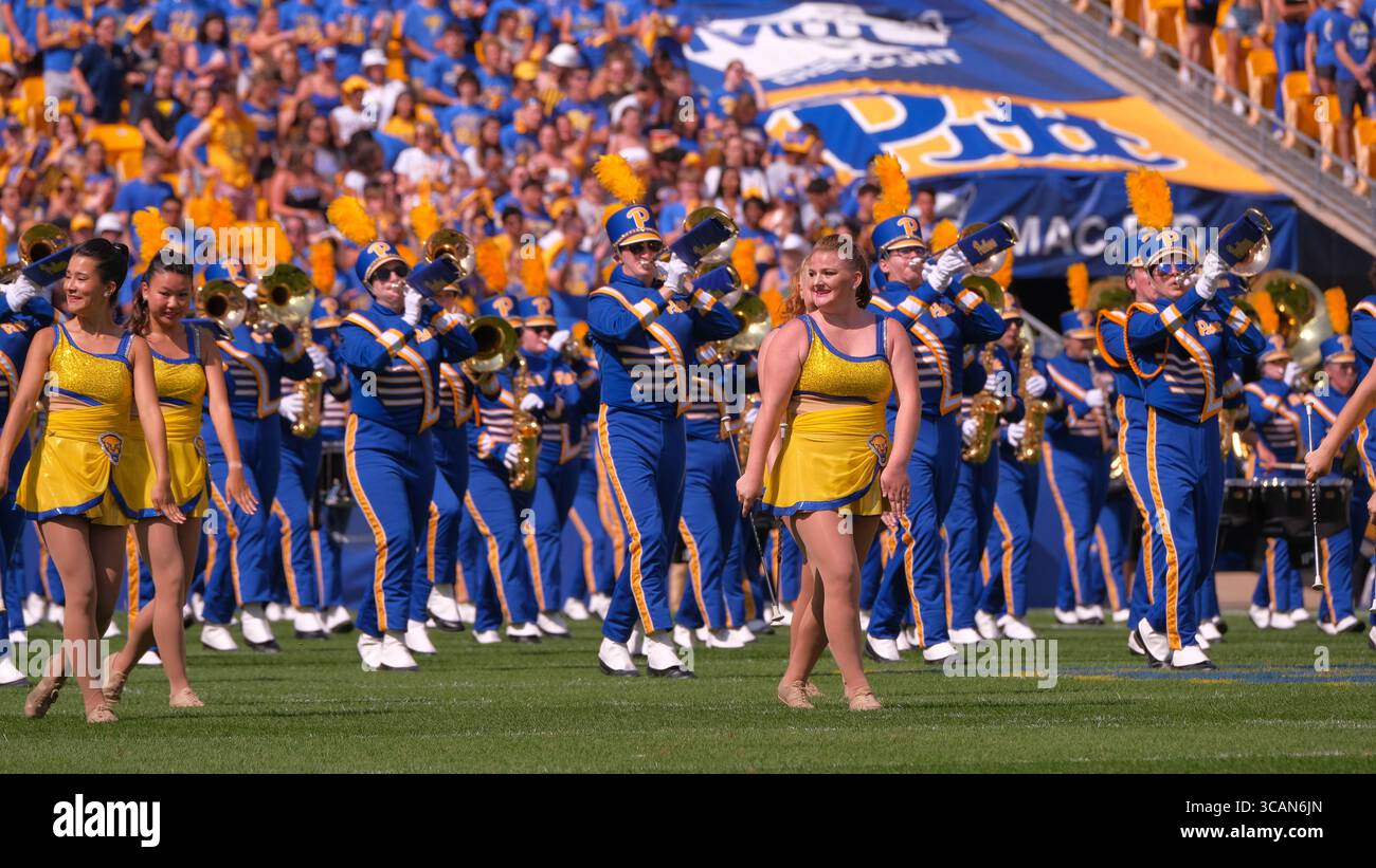 SEPTEMBER 2023: Pitt Band während der Pitt Panthers vs Wofford Terriers in Pittsburgh, PA. Jason Pohuski/CSM (Foto: © Jason Pohuski/CSM via ZUMA Press Wire) Stockfoto