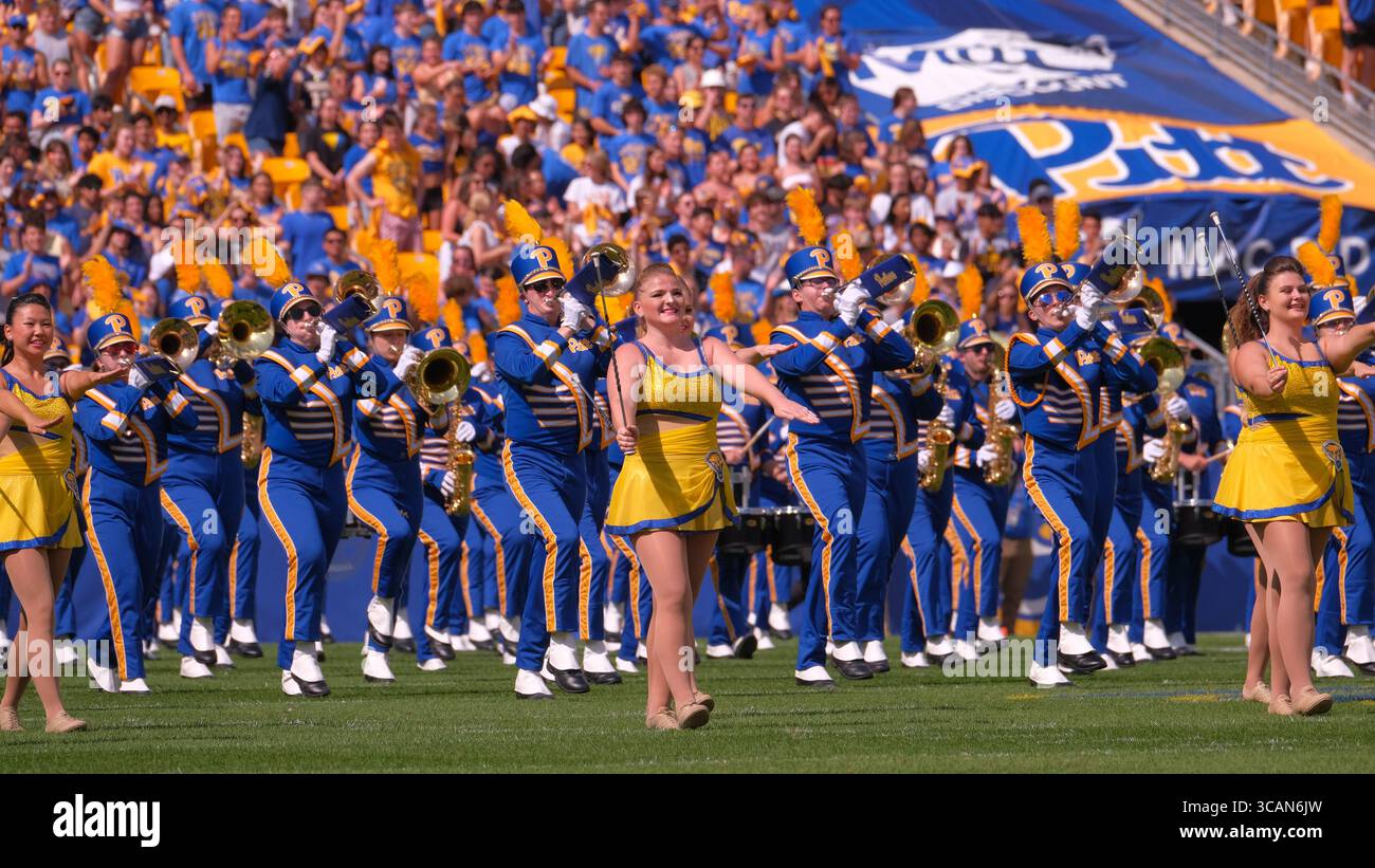 SEPTEMBER 2023: Pitt Band während der Pitt Panthers vs Wofford Terriers in Pittsburgh, PA. Jason Pohuski/CSM (Foto: © Jason Pohuski/CSM via ZUMA Press Wire) Stockfoto
