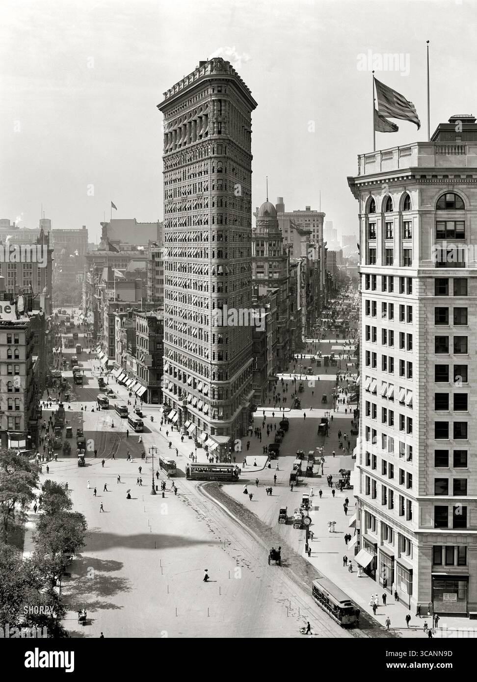 Flatiron Building, New York 1909 Stockfoto