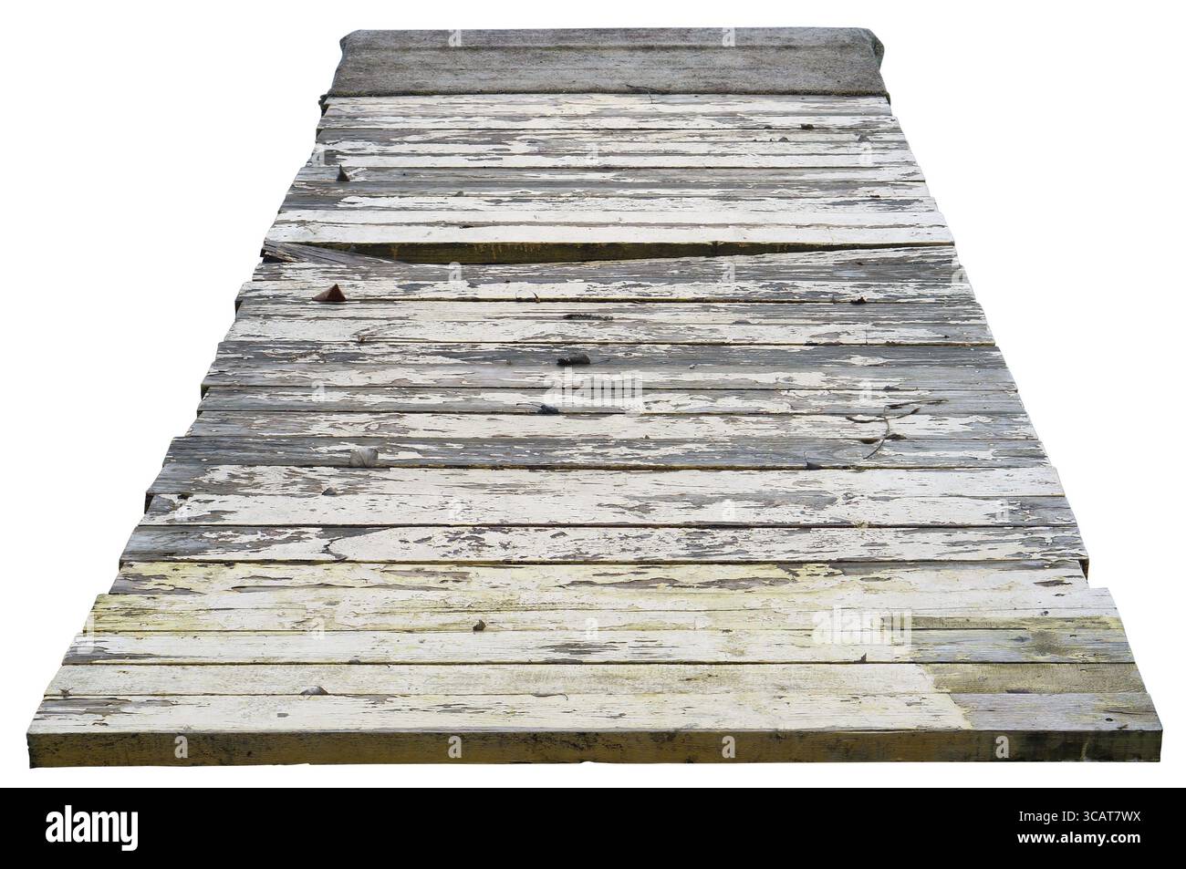 Leere im Alter von alten Anlegestelle für Boote und Athleten auf eine Wasser-Ski am kleinen See. Isoliert in weiss Stockfoto Leere im Alter von alten Anlegestelle für Boote und Athleten auf eine Wasser-Ski am kleinen See. Isoliert in weiss Stockfoto