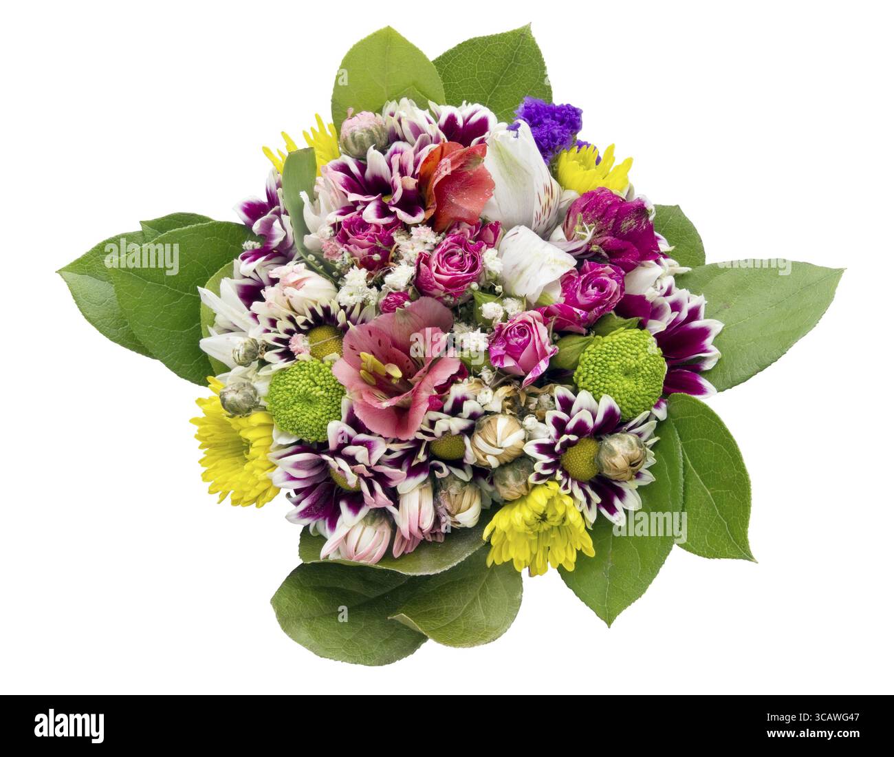 Die sterbenden feines Bouquet - Ansicht von oben. Isoliert Stockfoto