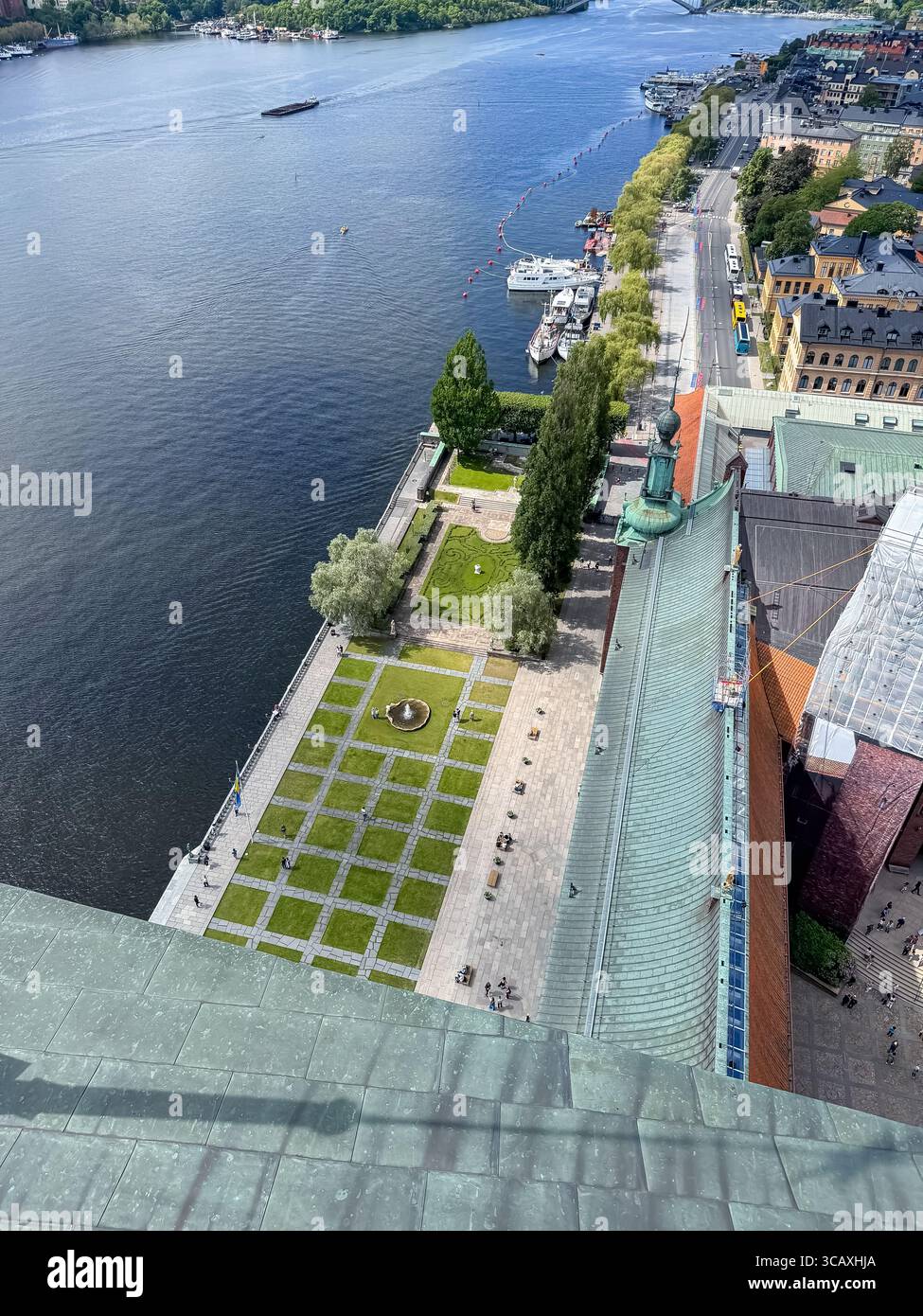 Stockholms Stadshus, Stockholm, Schweden - Smartphone-aufgenommenes Stockfoto