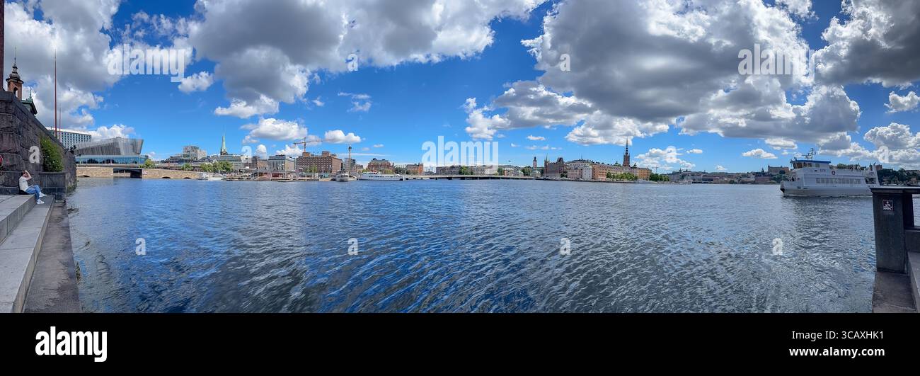 Stockholms Stadshus, Stockholm, Schweden - Smartphone-aufgenommenes Stockfoto